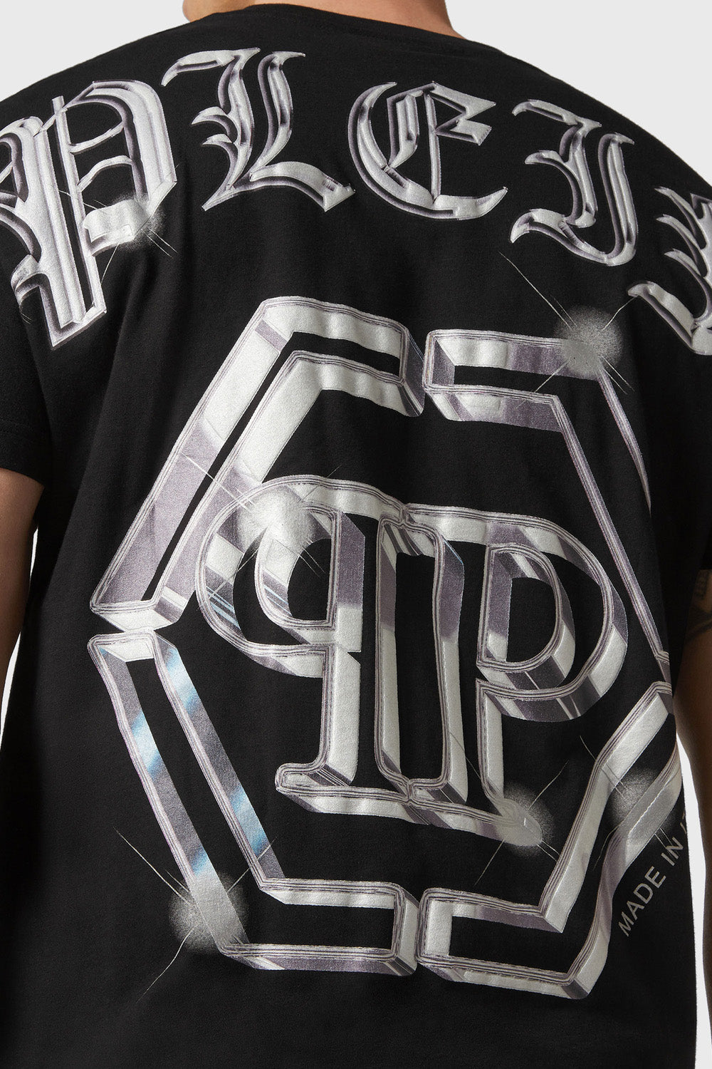 Philipp Plein logo-neck cotton T-shirt