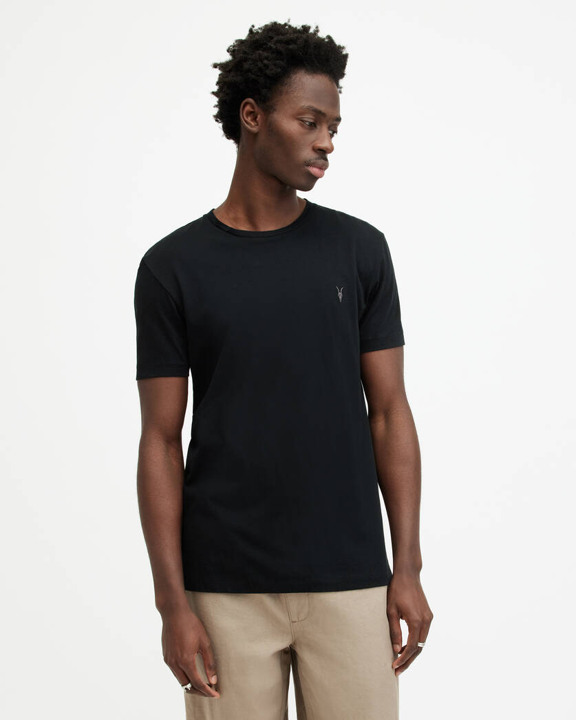 Allsaints Tonic Crew Neck Slim Ramskull T-Shirt