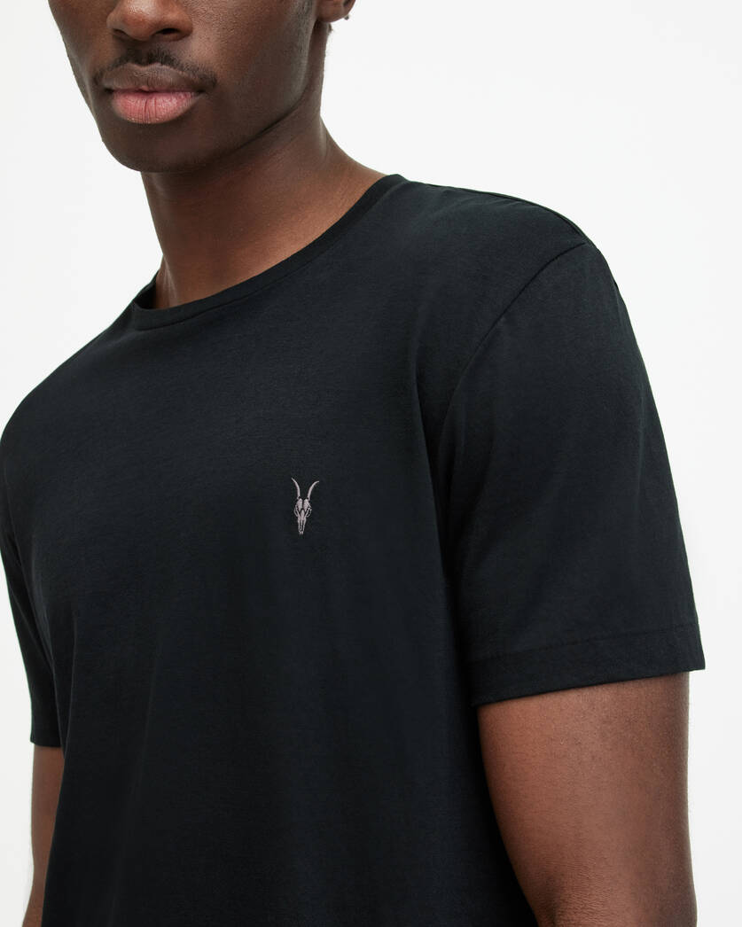 Allsaints Tonic Crew Neck Slim Ramskull T-Shirt