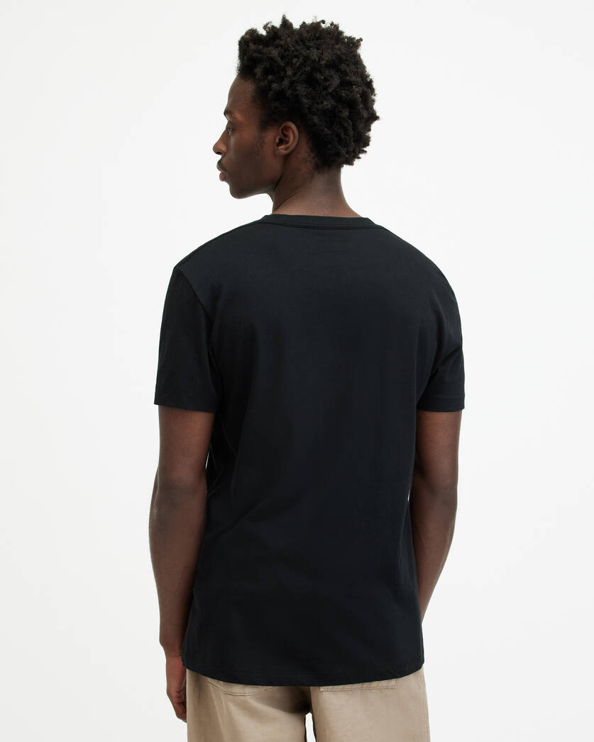 Allsaints Tonic Crew Neck Slim Ramskull T-Shirt