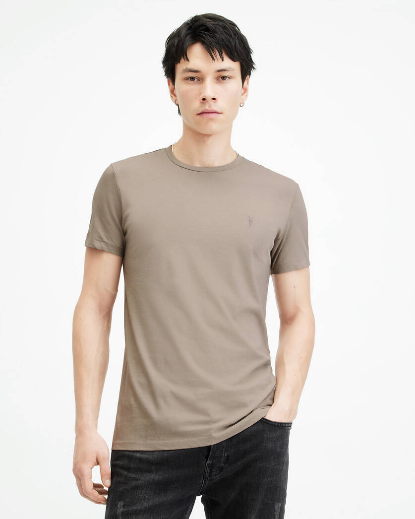 Allsaints Tonic Crew Neck Slim Ramskull T-Shirt