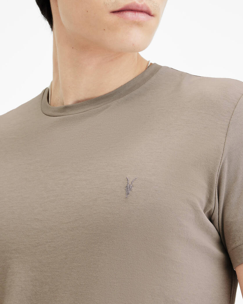Allsaints Tonic Crew Neck Slim Ramskull T-Shirt