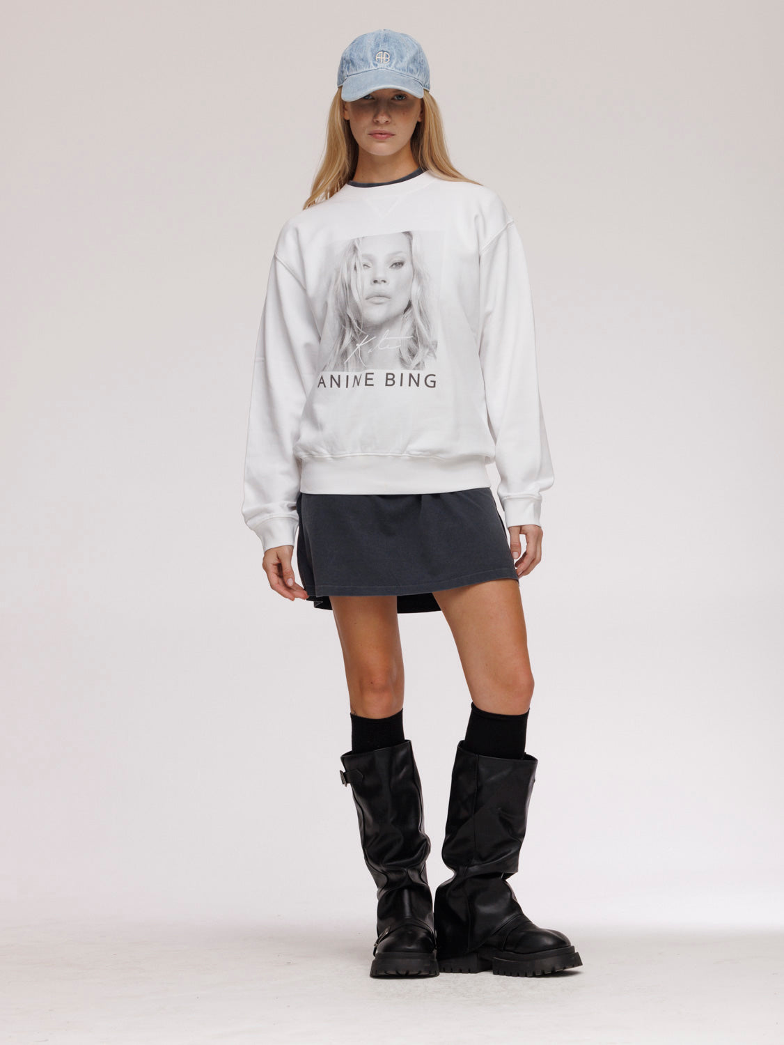 Ramona Sweatshirt Kate Moss Print Sweatshirt