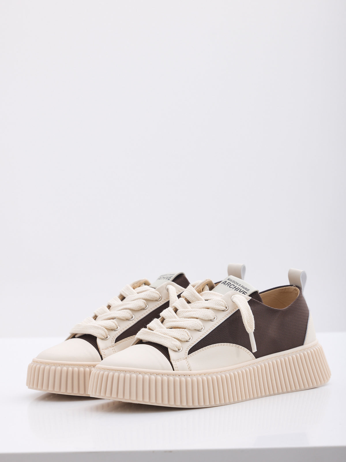 MAISON 9 PARIS Sneakers - Brown Mix/Suede Canvas