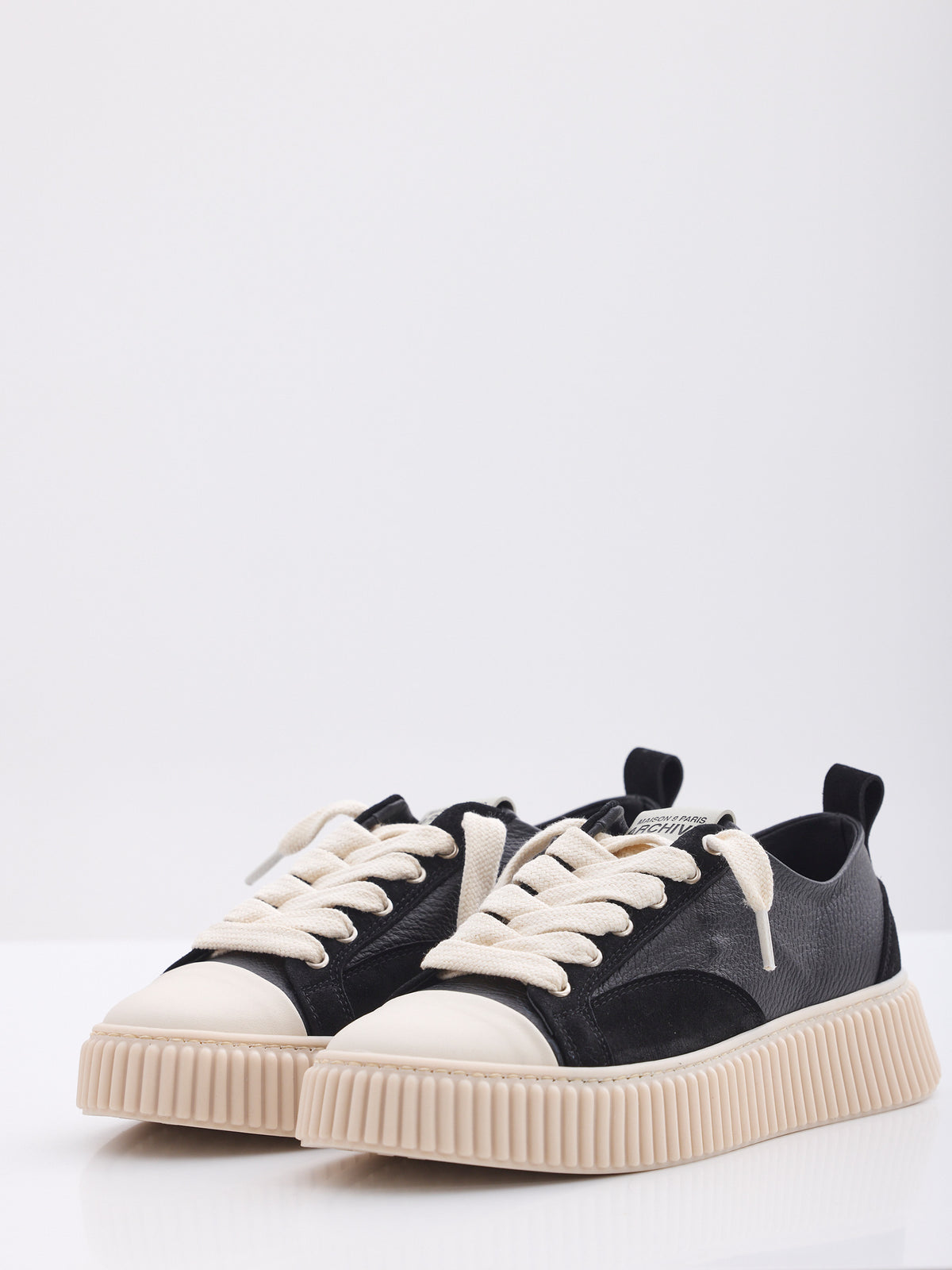 MAISON 9 PARIS Sneakers - Black Mix/Suede Leather