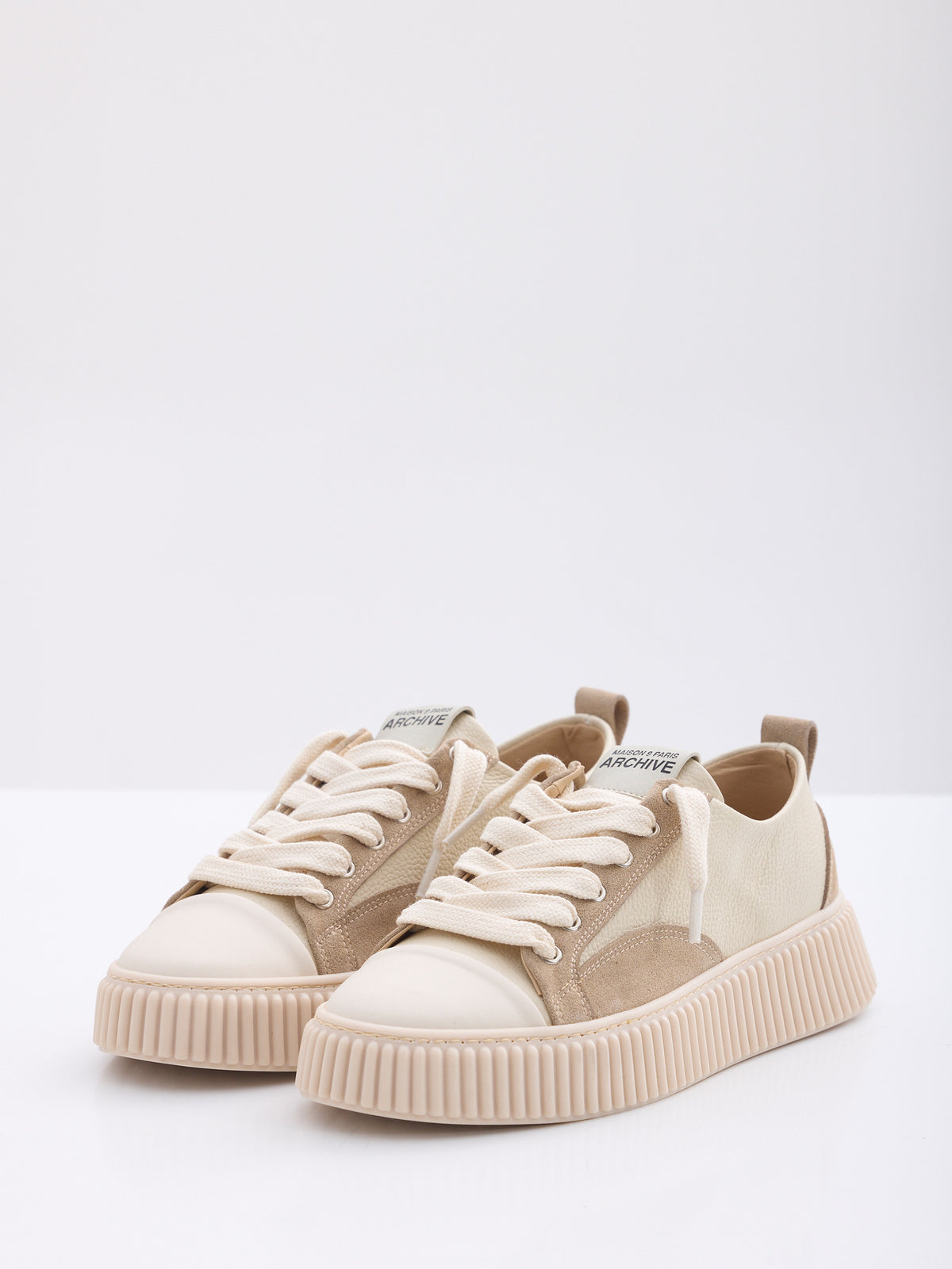 MAISON 9 PARIS Sneakers - Cream Mix/Suede Leather