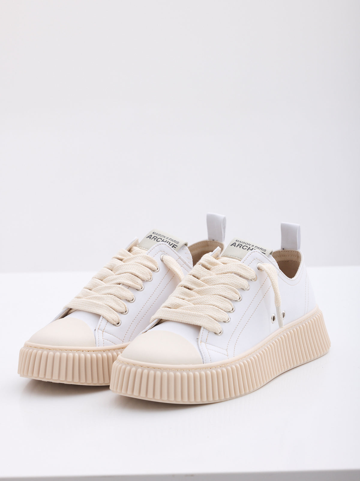 MAISON 9 PARIS Sneakers - White Leather