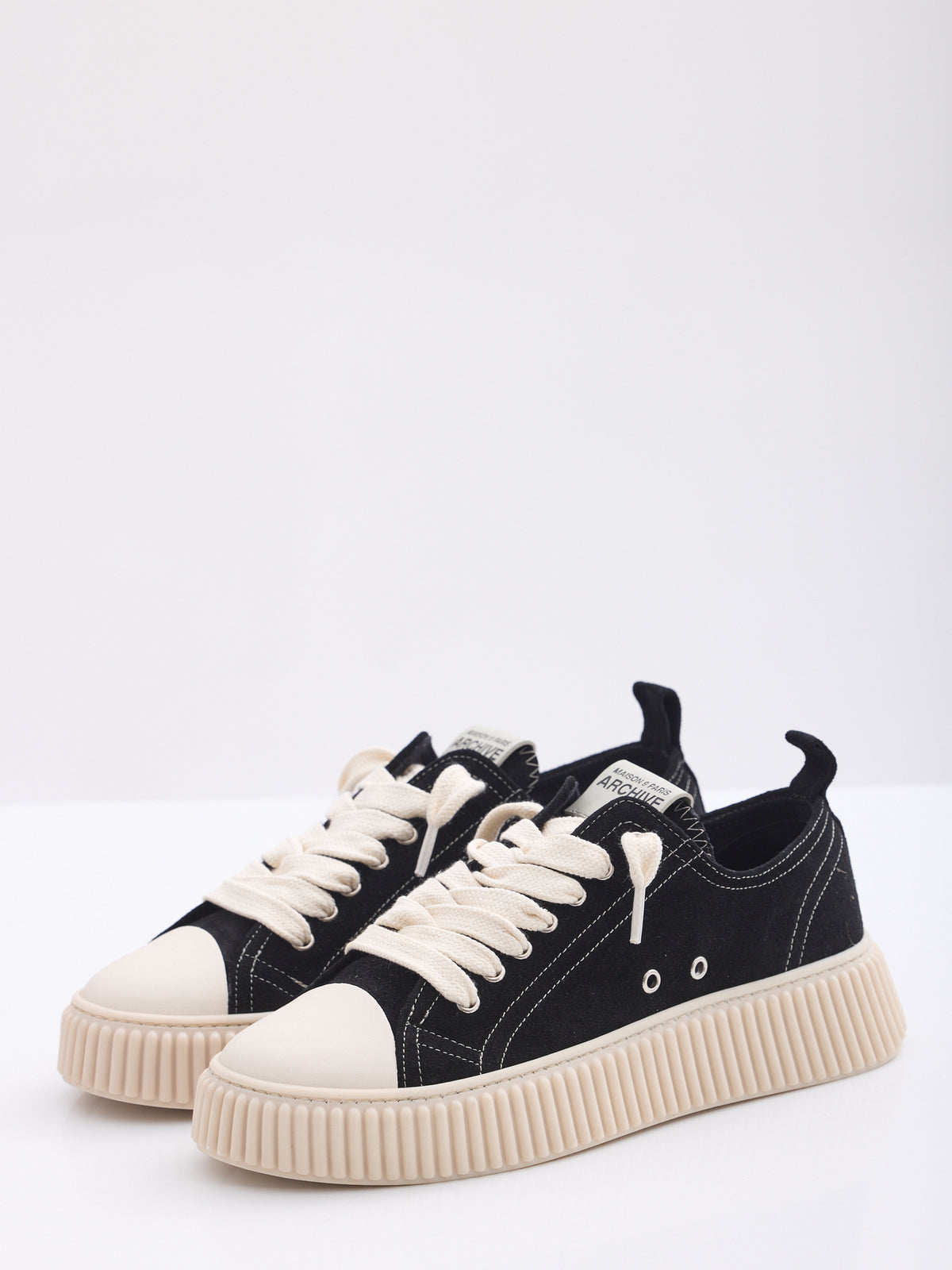 MAISON 9 PARIS Sneakers - Black Suede Leather