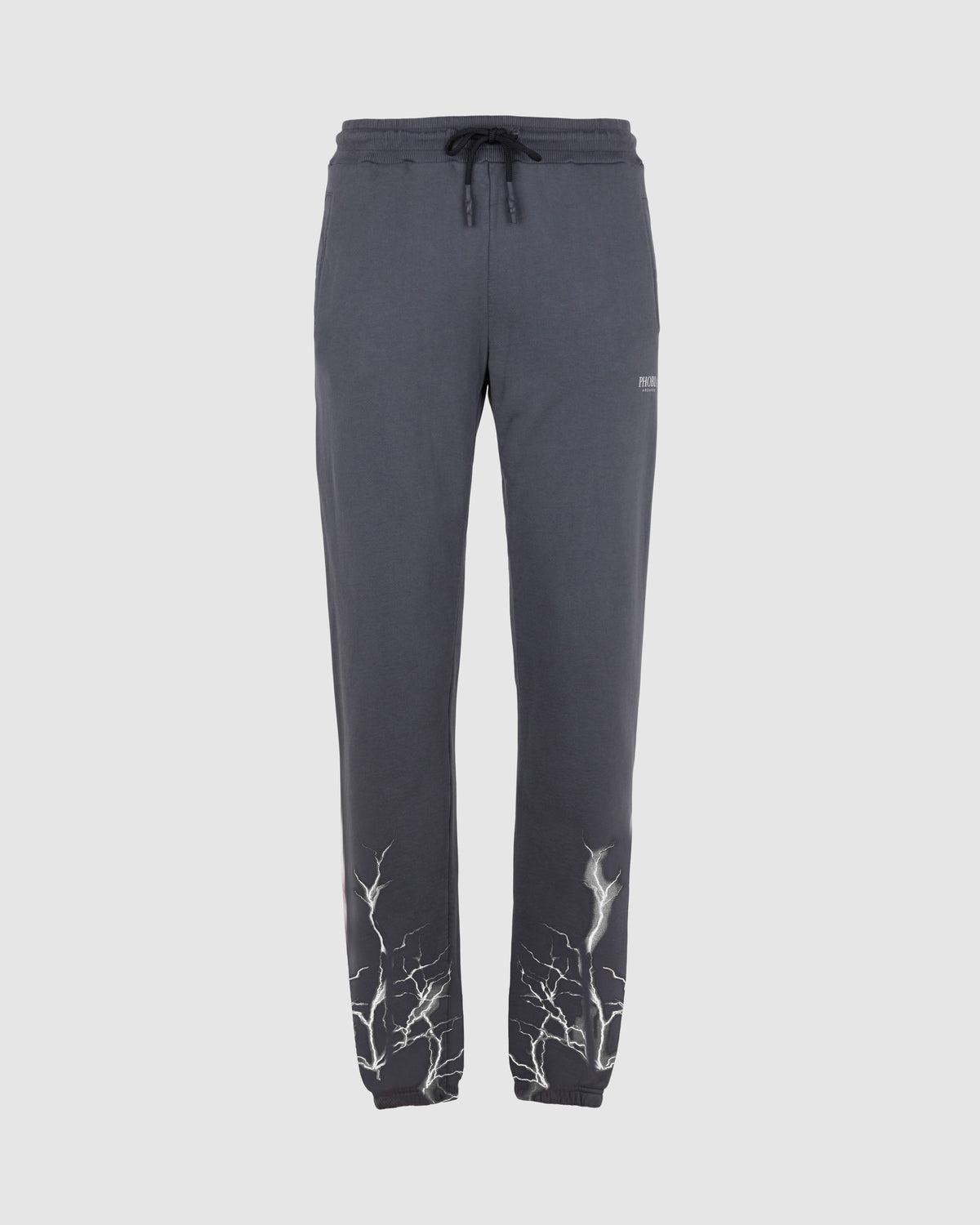 PHOBIA GREY SWEATPANTS WITH GREY LIGHT LIGHTNING