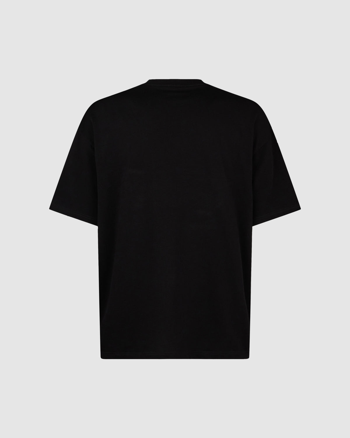 PHOBIA BLACK T-SHIRT WITH PURPLE BONES PRINT