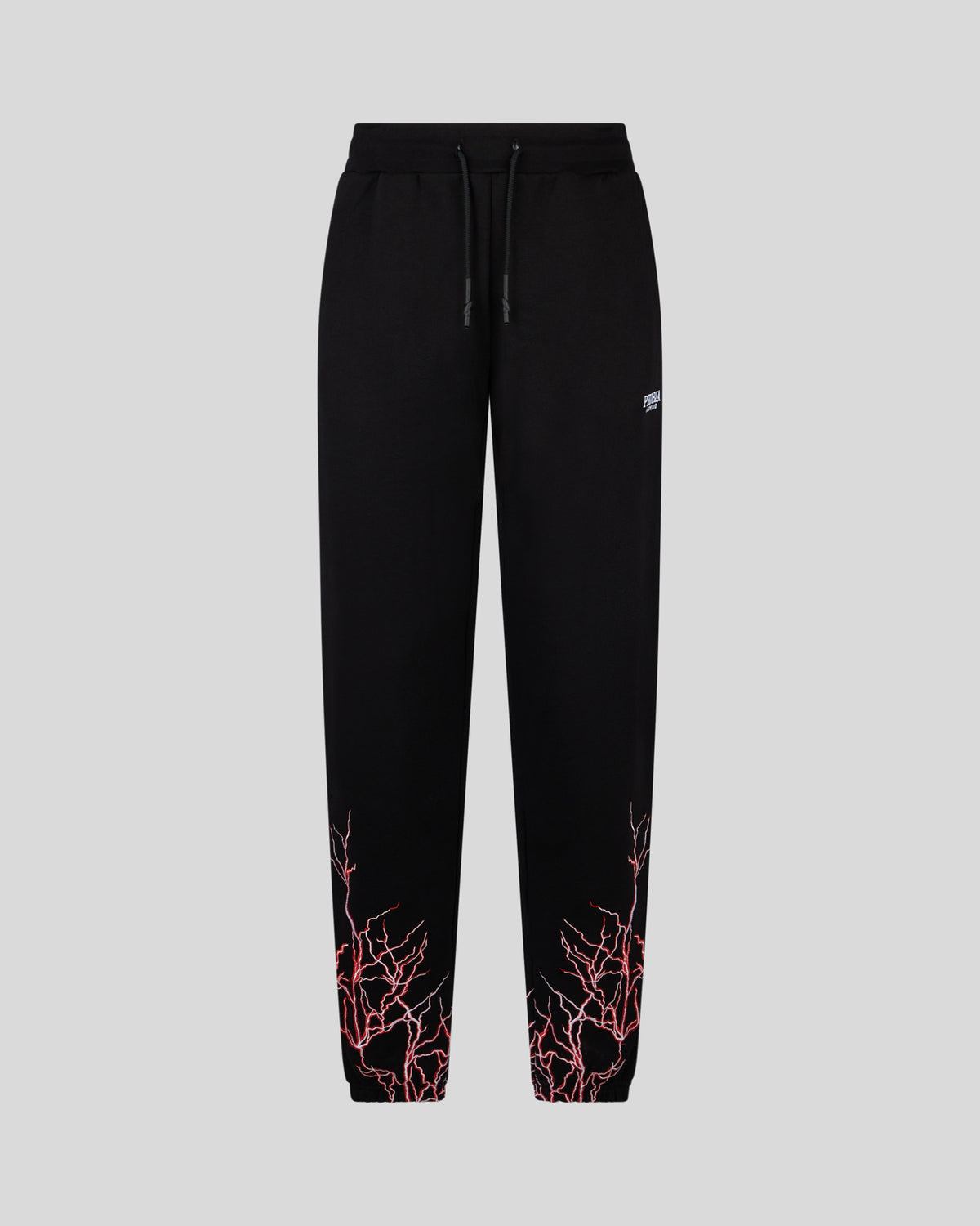 PHOBIA BLACK PANT WITH RED EMBROIDERY LIGHTNING
