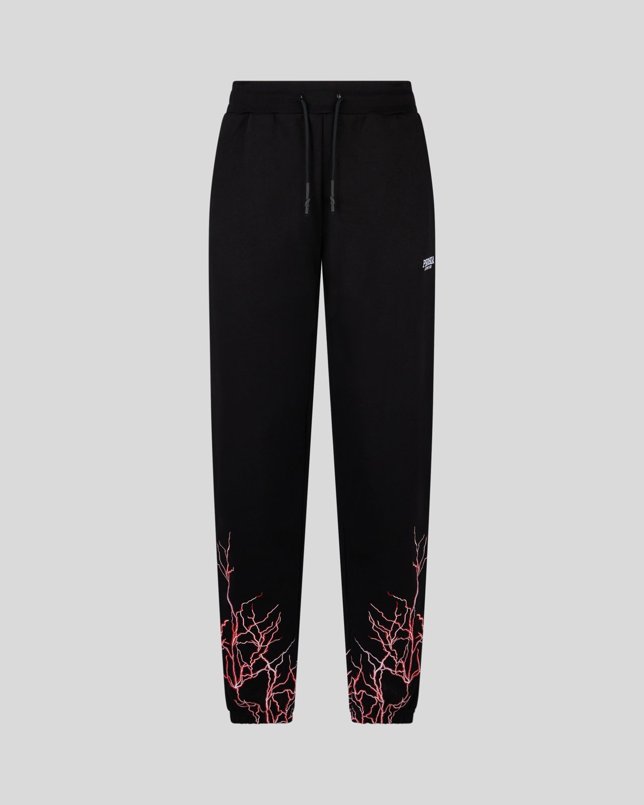 PHOBIA BLACK PANT WITH RED EMBROIDERY LIGHTNING