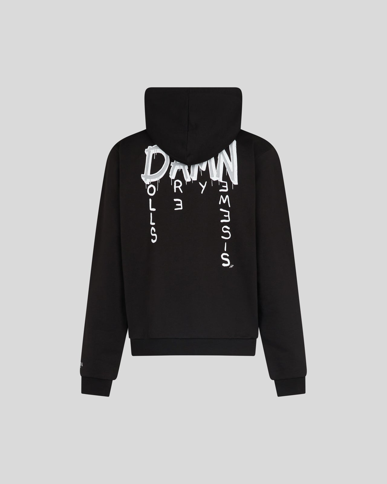 PHOBIA BLACK HOODIE WITH TDC VOODOO PRINT