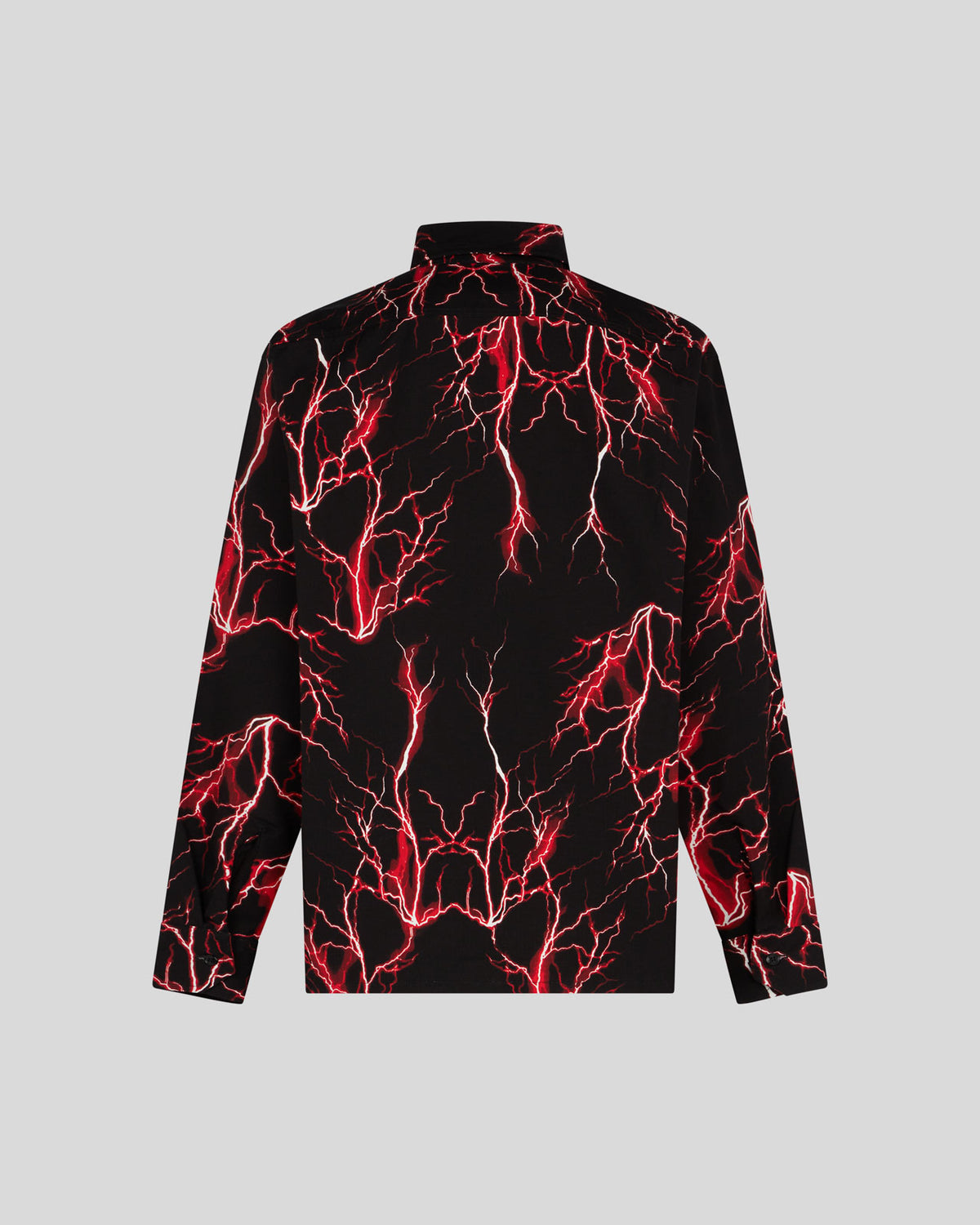 PHOBIA BLACK SHIRT WITH RED ALL OVER LIGHTNING