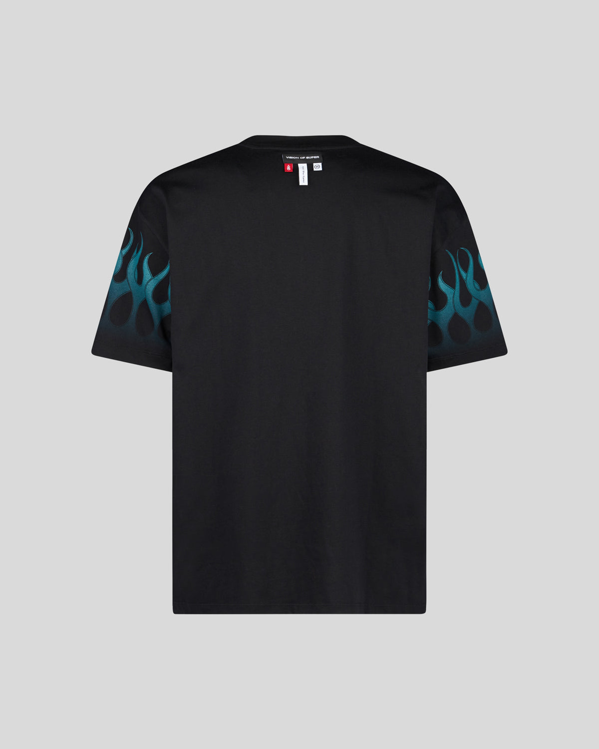 VISION OF SUPER BLACK TSHIRT WITH TIFFANY RACING FLAMES