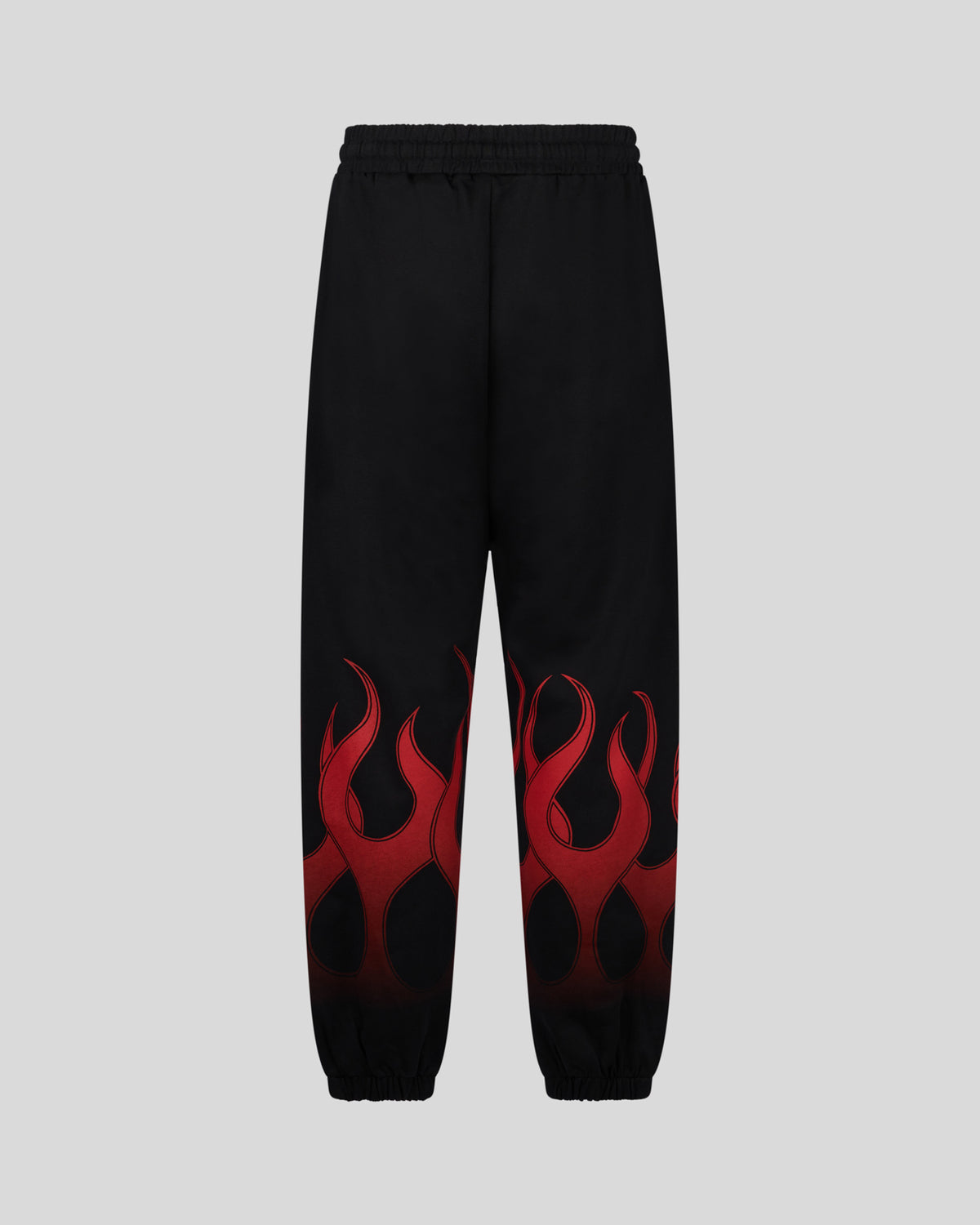 VISION OF SUPER BLACK PANTS WITH RED FLAMES