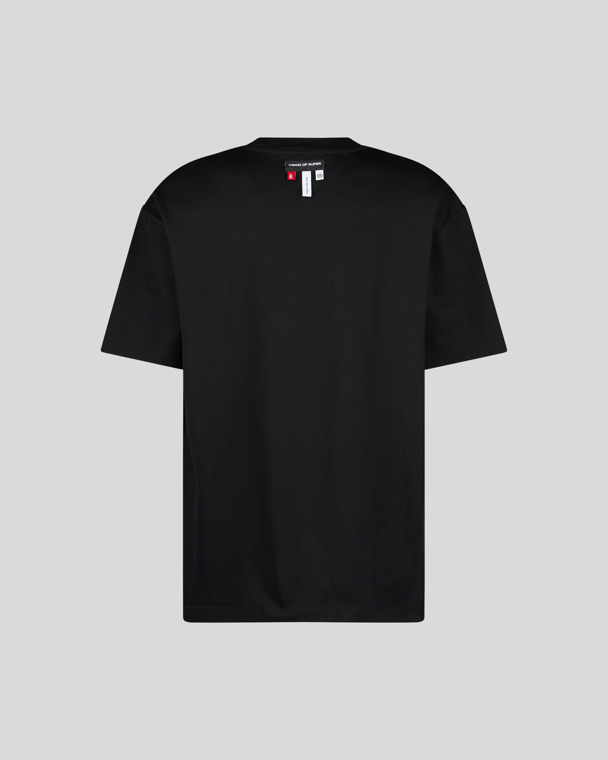 VISION OF SUPER BLACK T-SHIRT WITH ROCK MATHER GRAPHIC