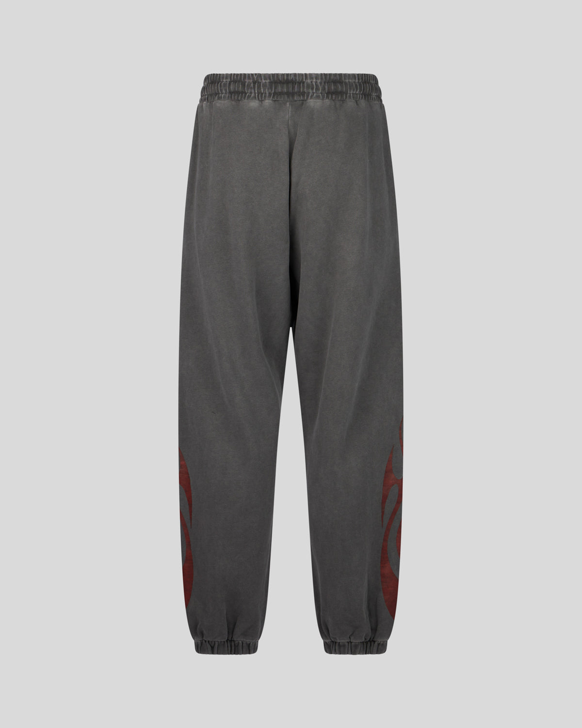 VISION OF SUPER STONEWASH PANTS WITH TRIBAL RED FLAMES