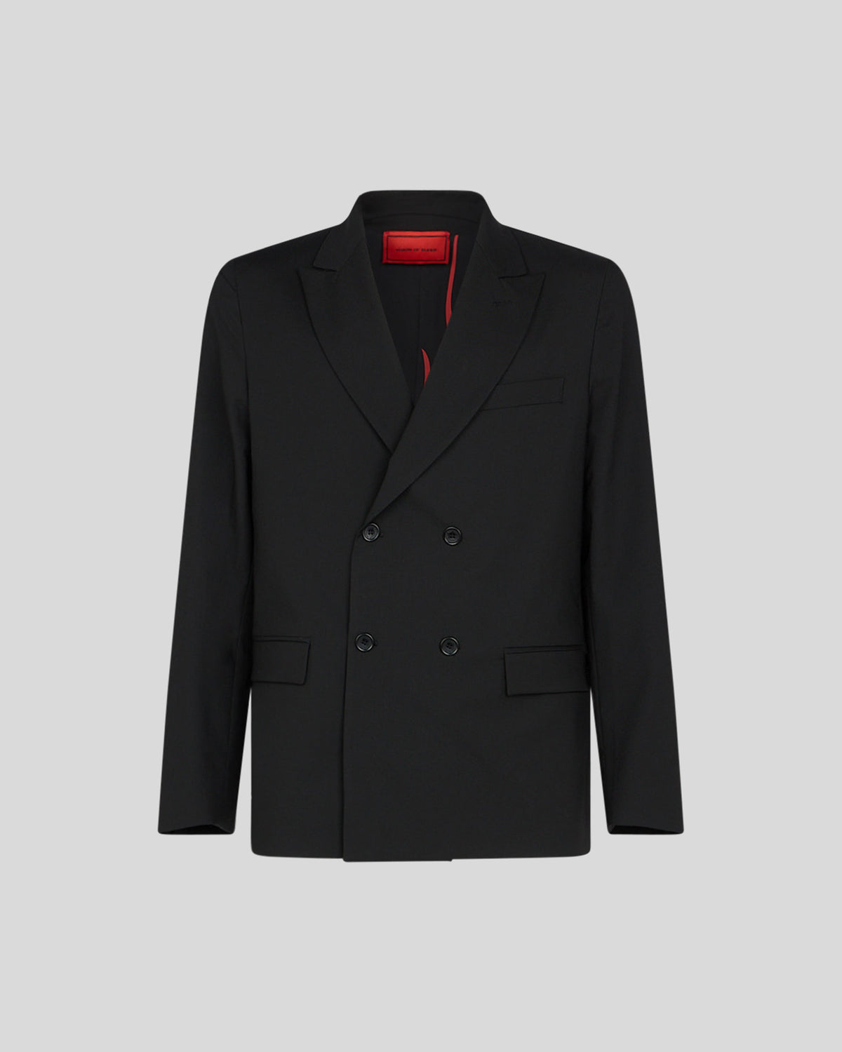 VISION OF SUPER BLACK DOUBLE-BREASTED JACKET WITH INTERNAL