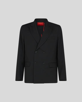 VISION OF SUPER BLACK DOUBLE-BREASTED JACKET WITH INTERNAL