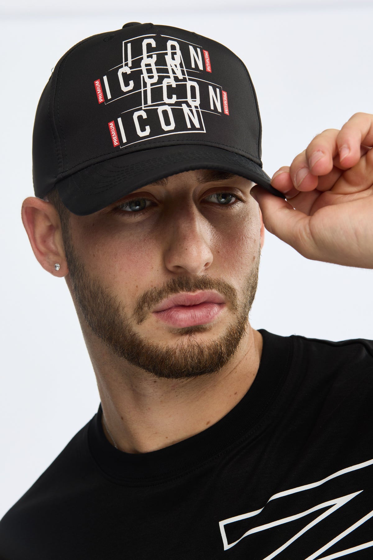 ICON Premium Baseball Cap PMCA0801-FW BLACK