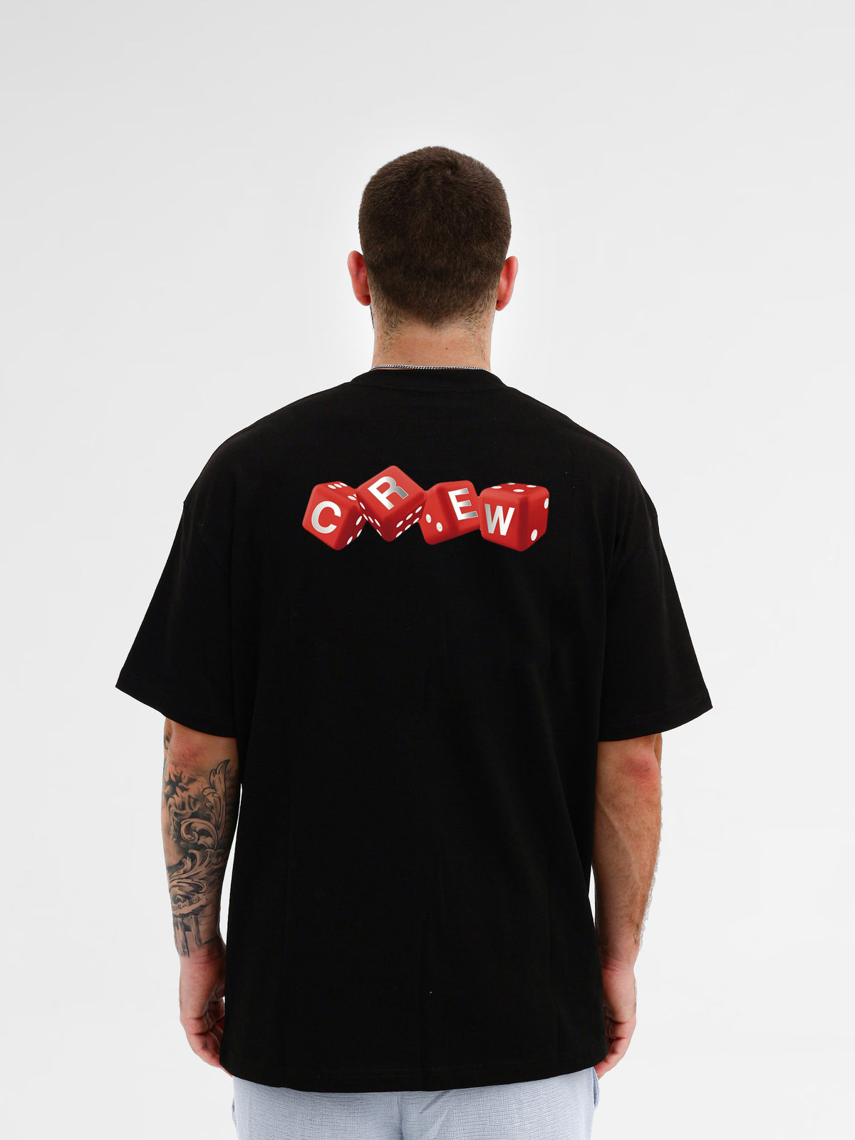 CREW Milano Oversize T-Shirt Logo Print