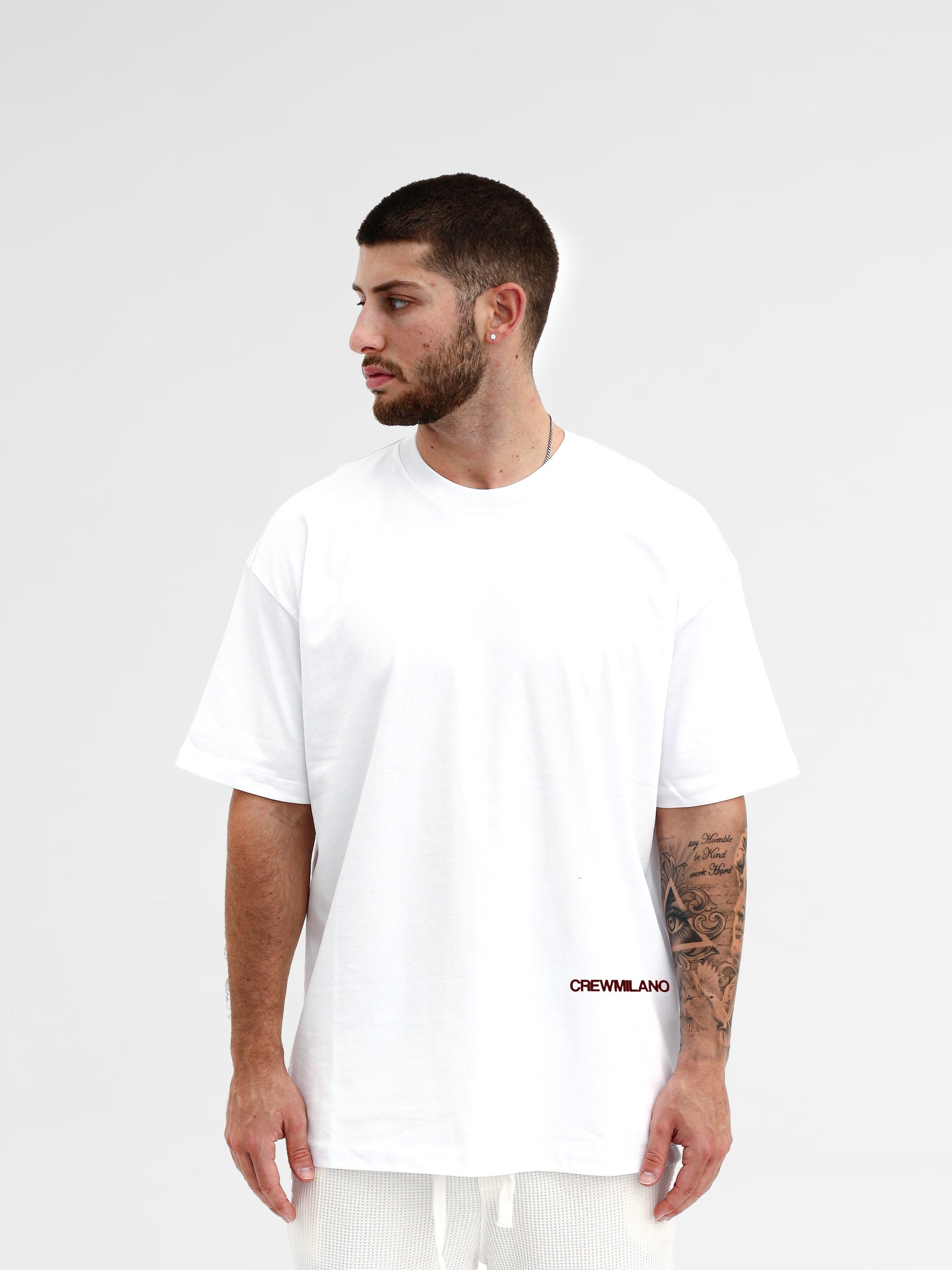 CREW Milano Oversize T-Shirt Logo Print