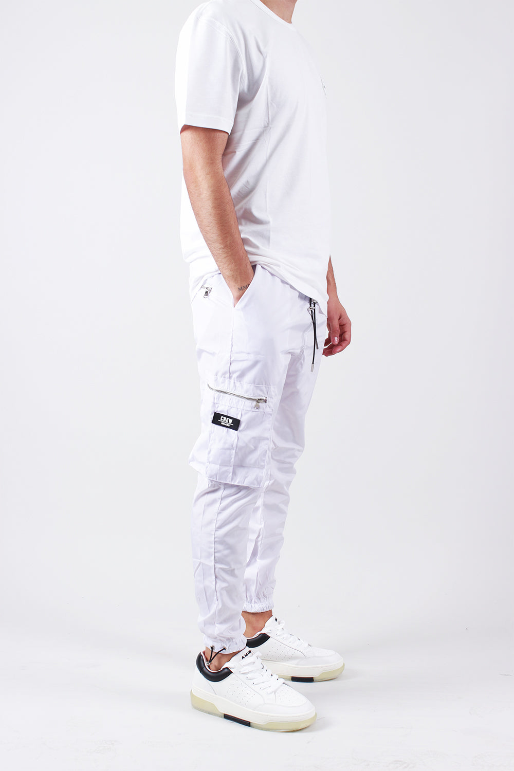 CREW Premium Cargo Pants White Snow