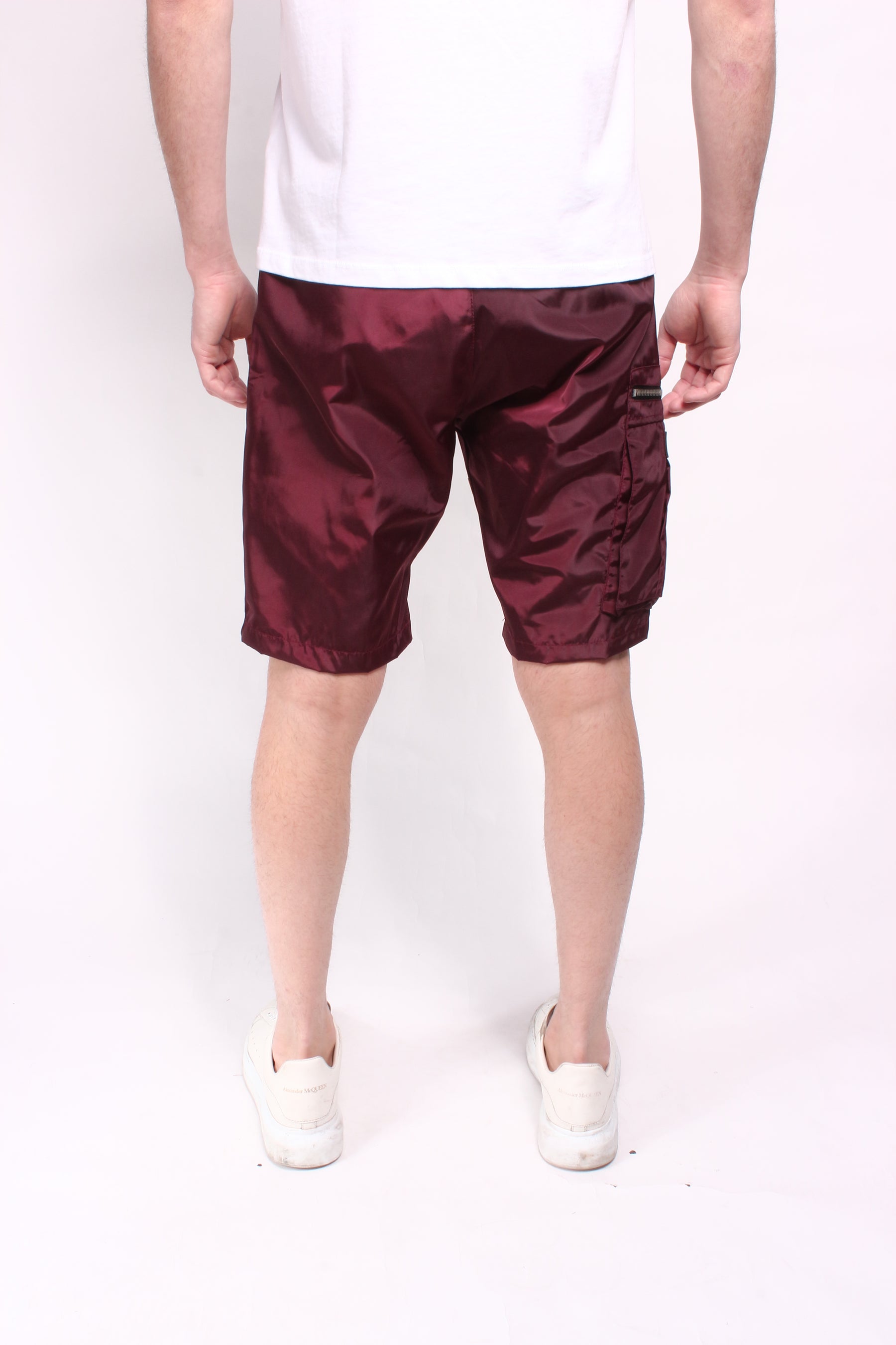 CREW Short Premium Cargo Pants Red Bordo