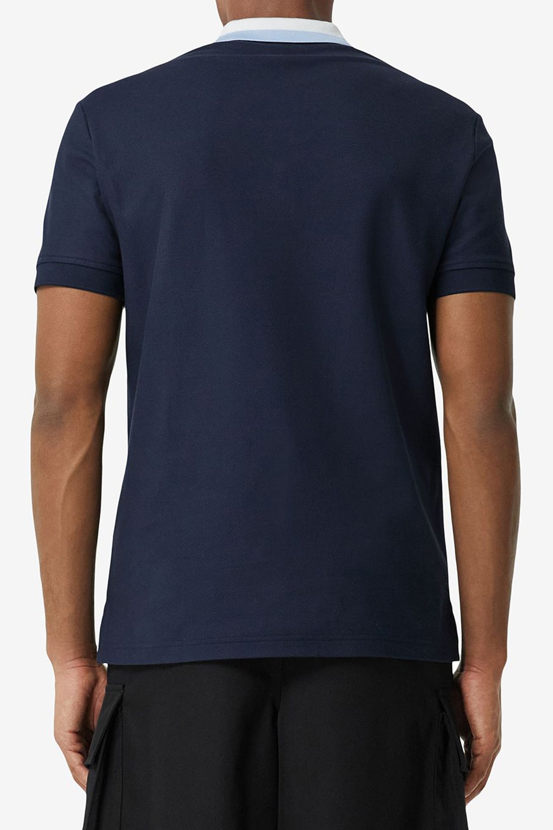 Burberry intarsia-knit logo polo shirt