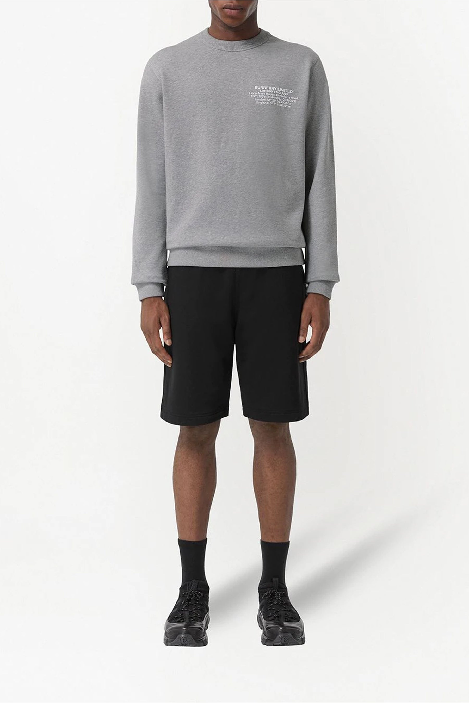 Burberry Location-print cotton sweatshirt