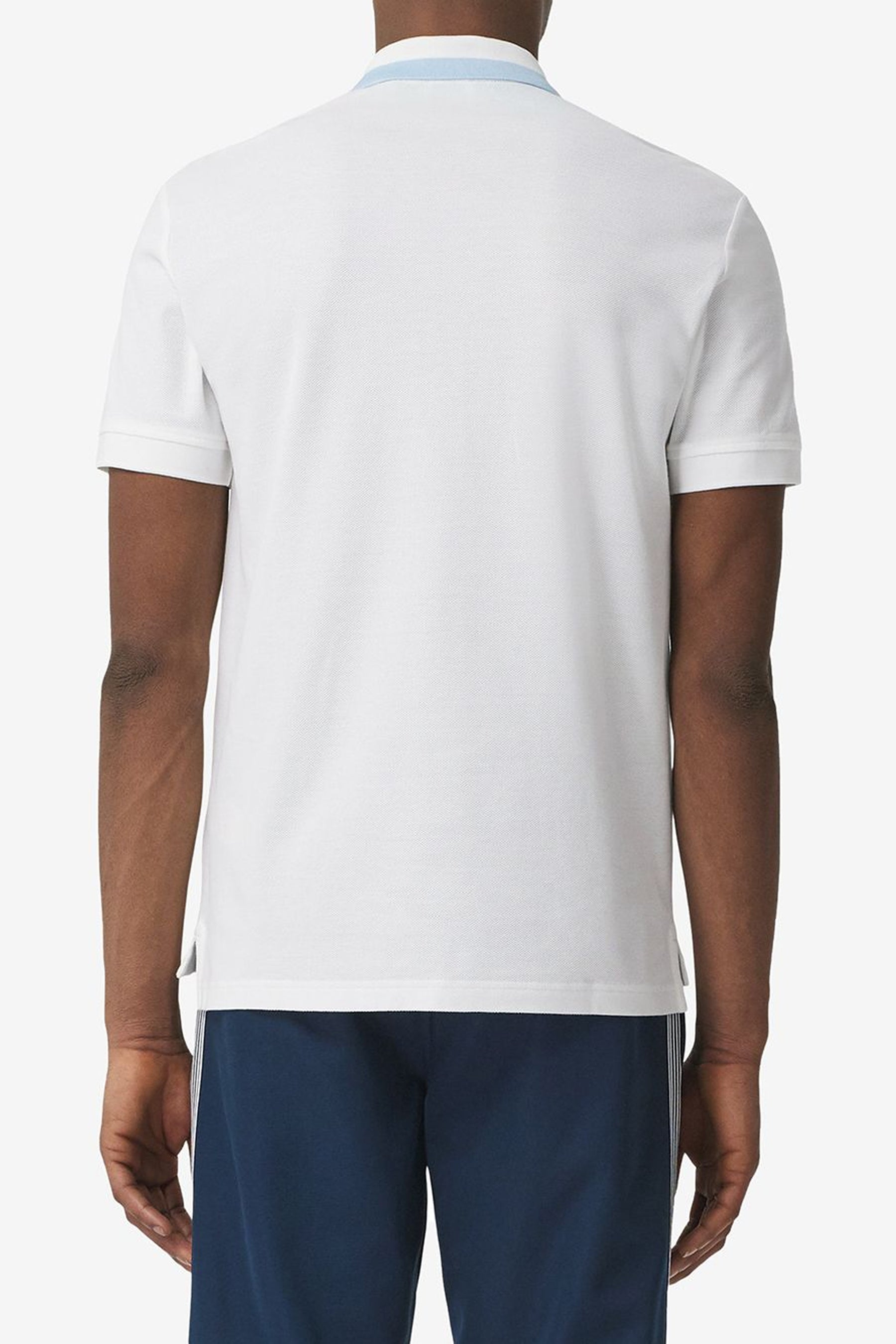 Burberry contrast-collar polo shirt