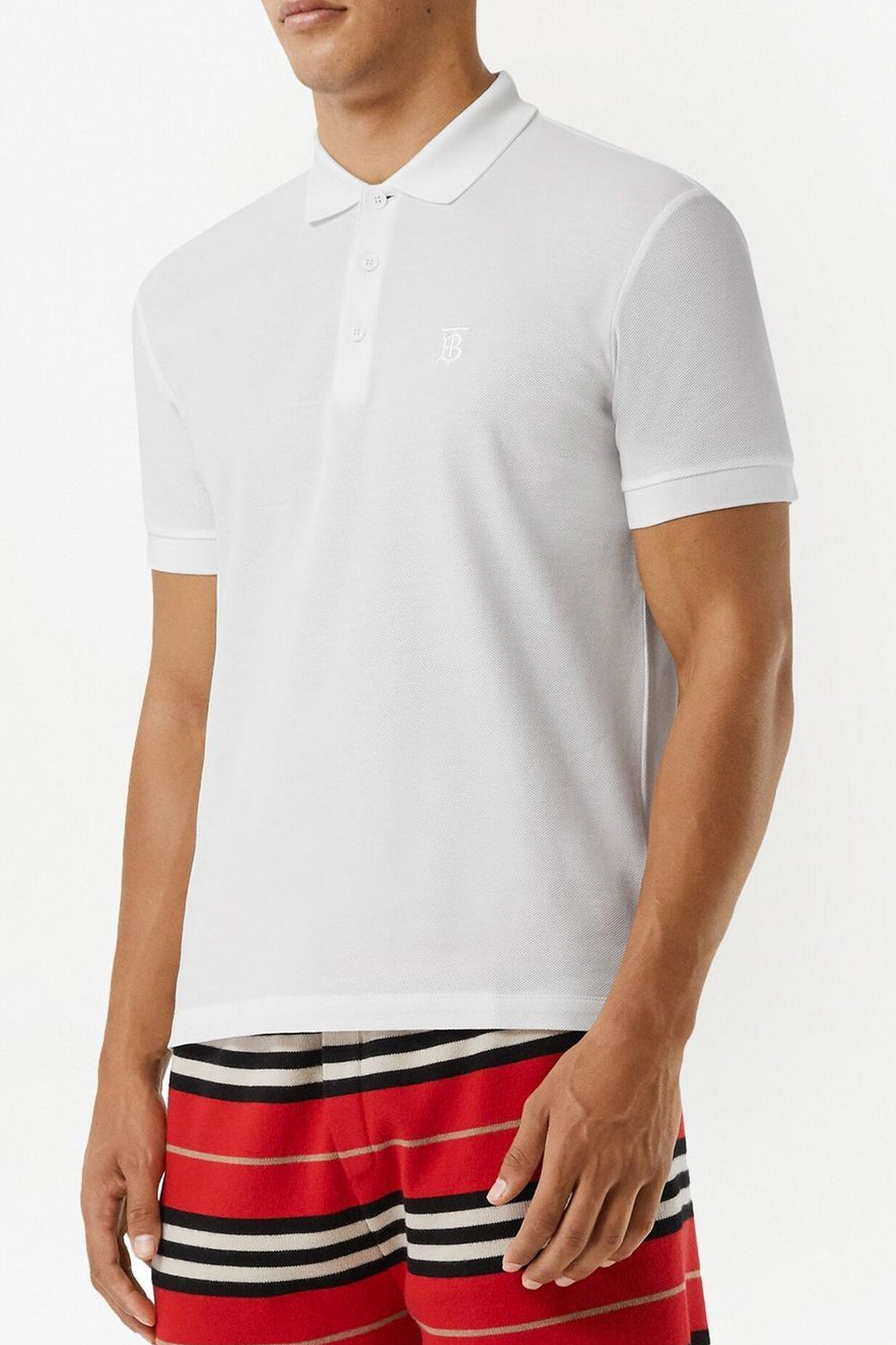 Burberry Monogram motif cotton-piqué polo shirt