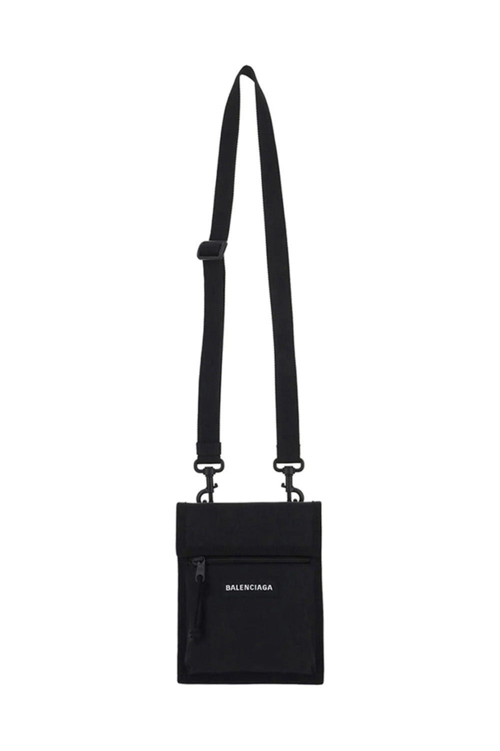 Balenciaga Explorer Nylon Crossbody Bag In Black