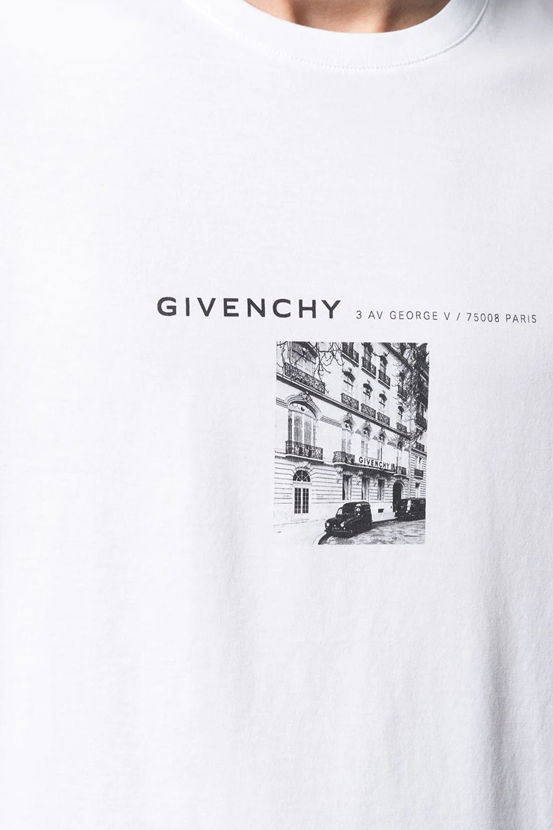 Givenchy White Graphic Print T-Shirt