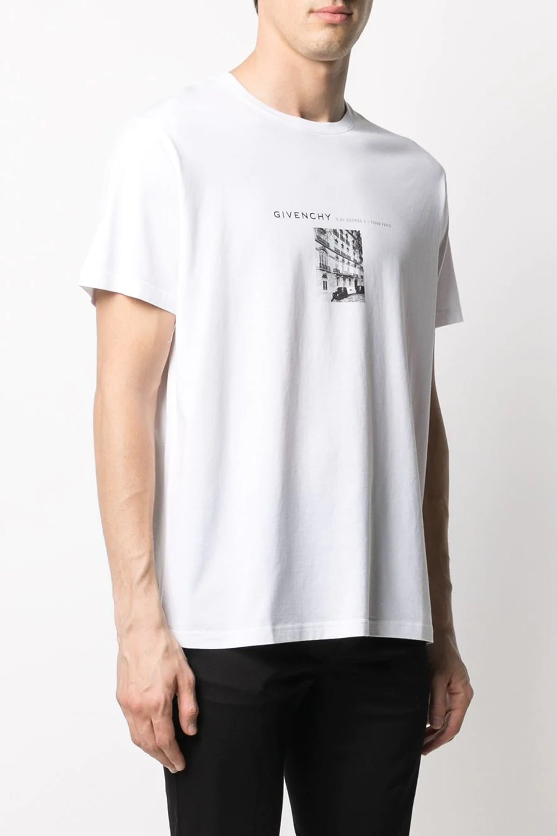 Givenchy White Graphic Print T-Shirt