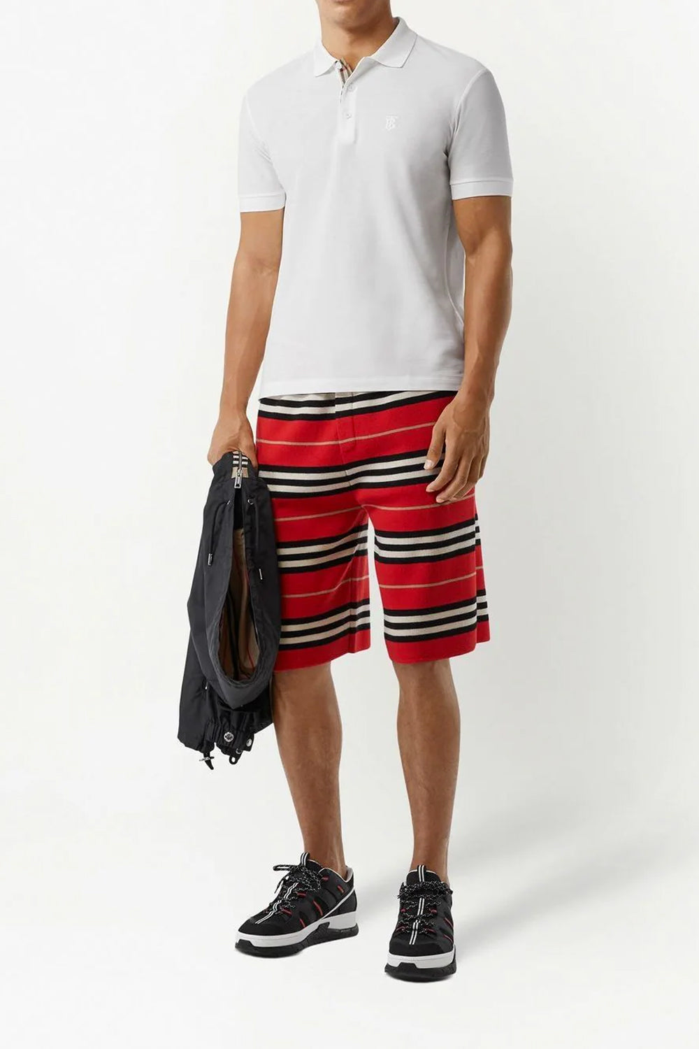 Burberry Monogram motif cotton-piqué polo shirt