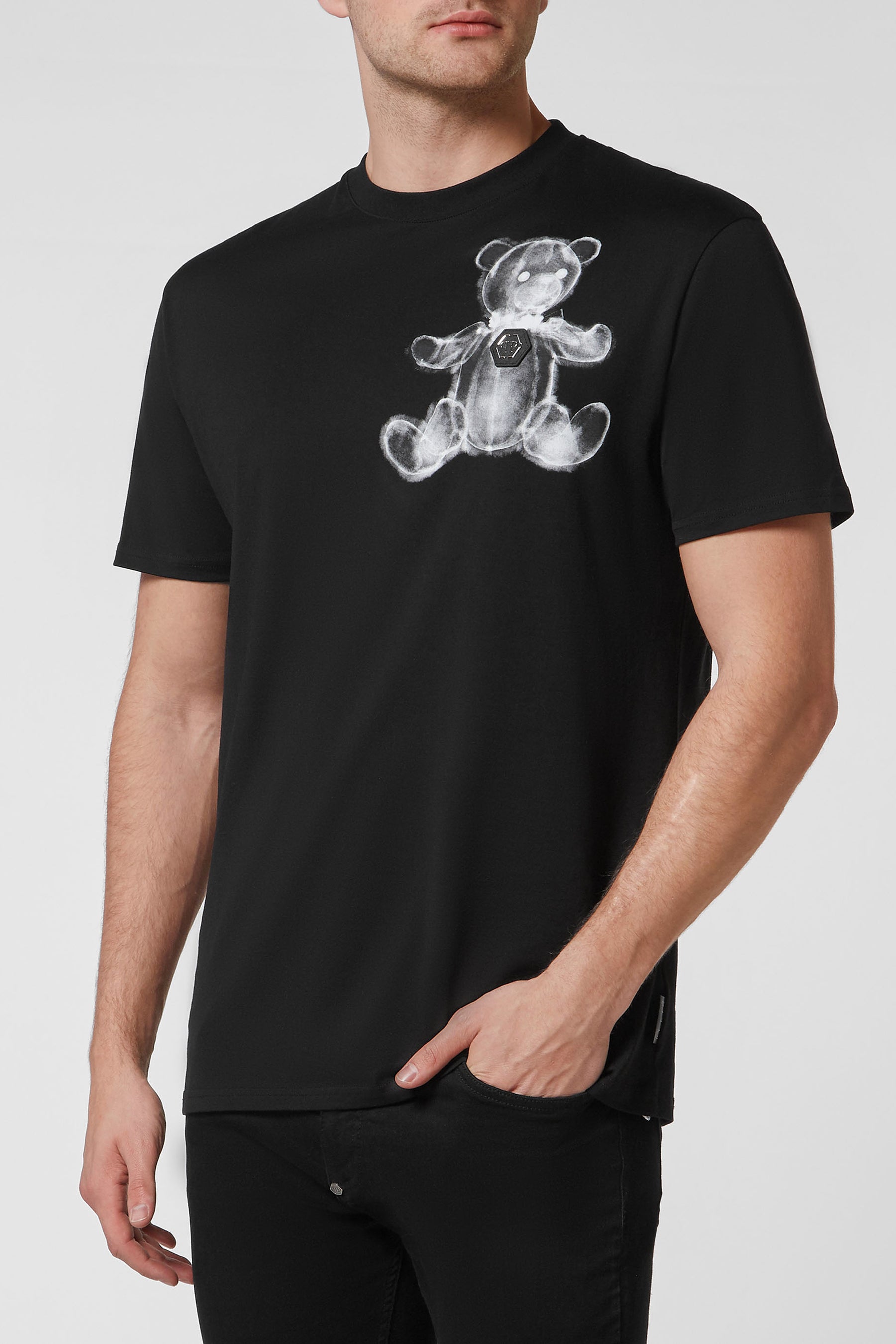 Philipp Plein T-SHIRT ROUND NECK SS TEDDY BEAR