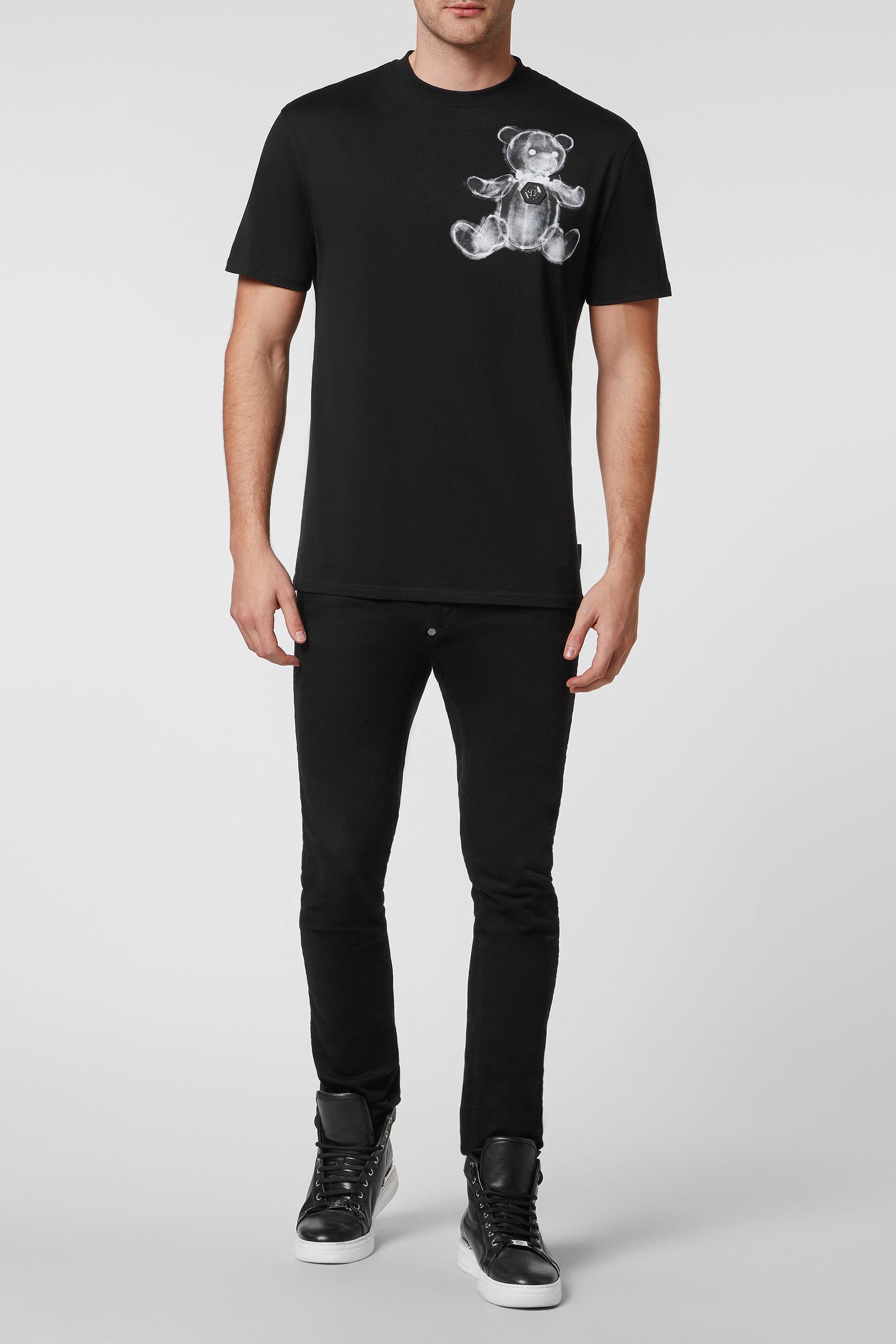 Philipp Plein T-SHIRT ROUND NECK SS TEDDY BEAR