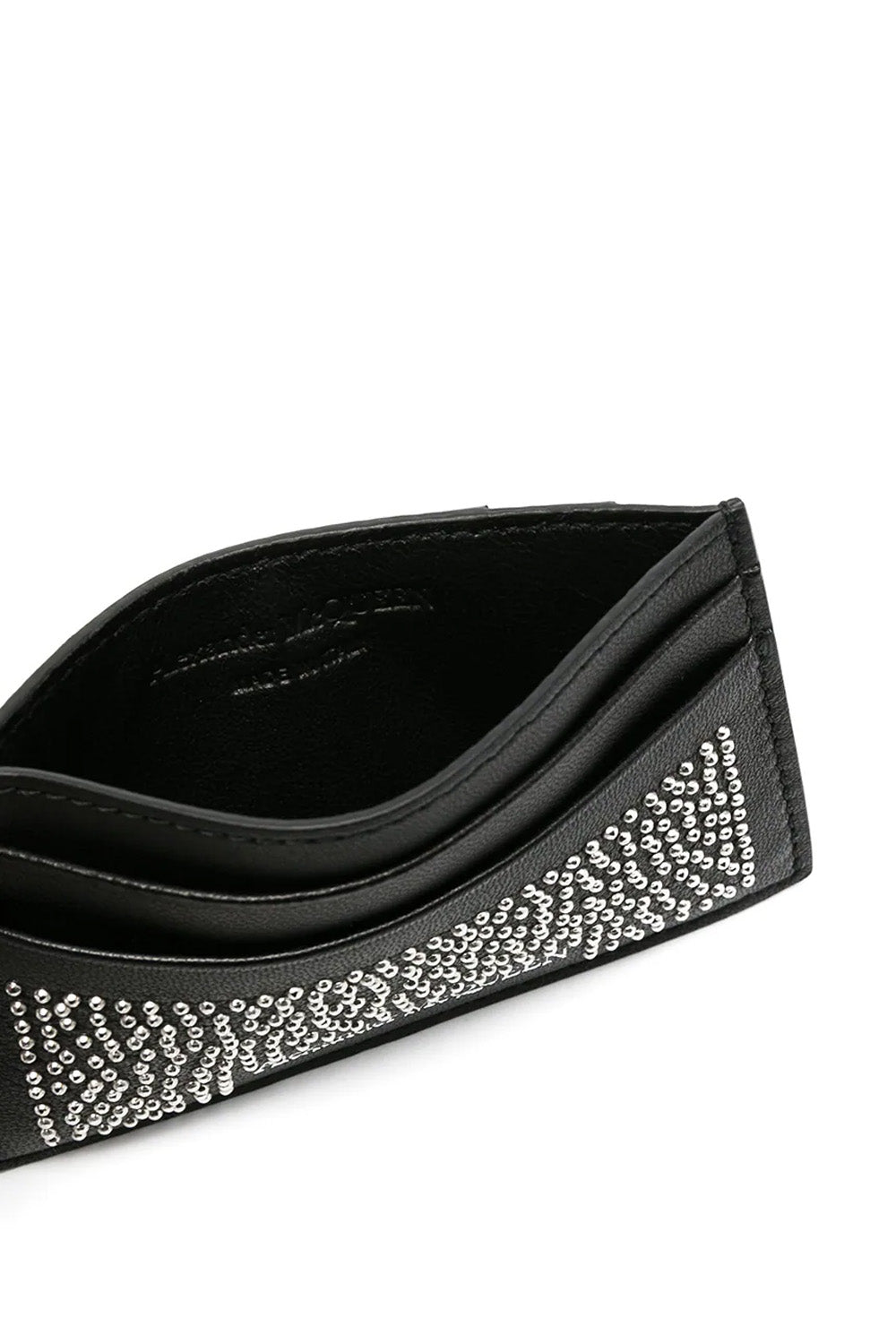 Alexander McQueen studded leather cardholder