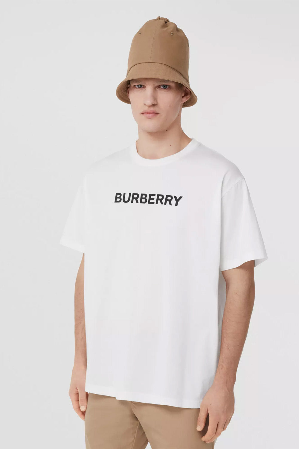 Burberry Logo Print Cotton Oversized T-shirt