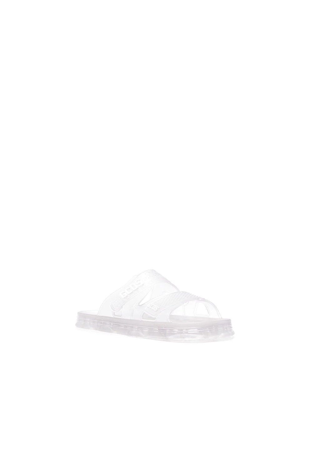 Gcds logo-strap transparent sandals
