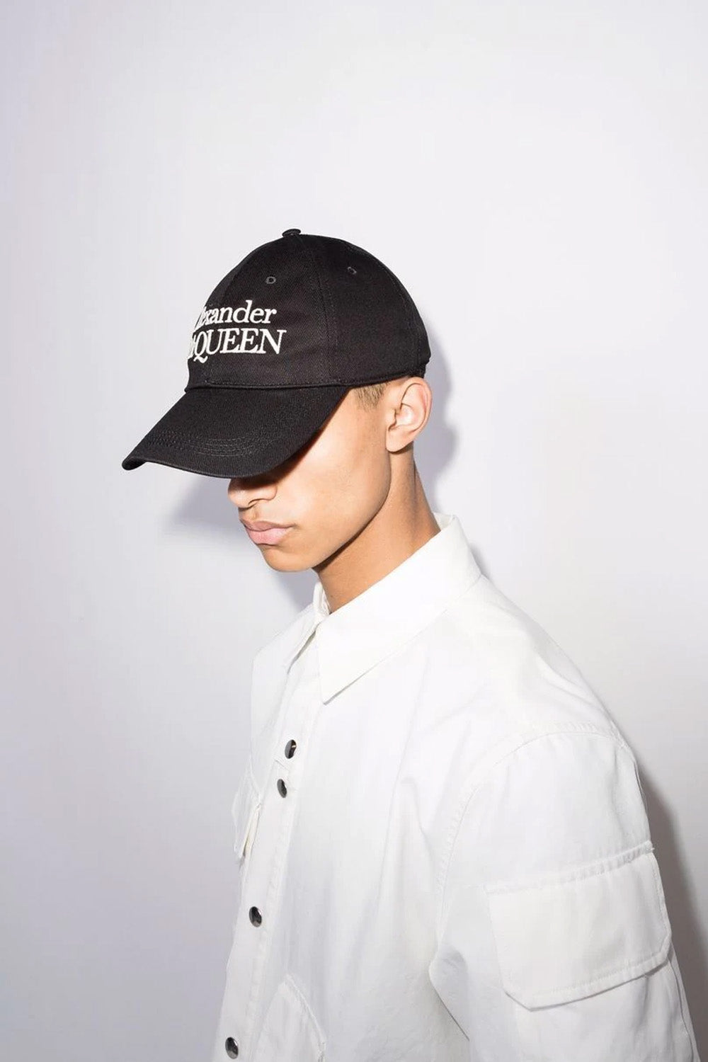 Alexander McQueen logo-embroidered baseball cap