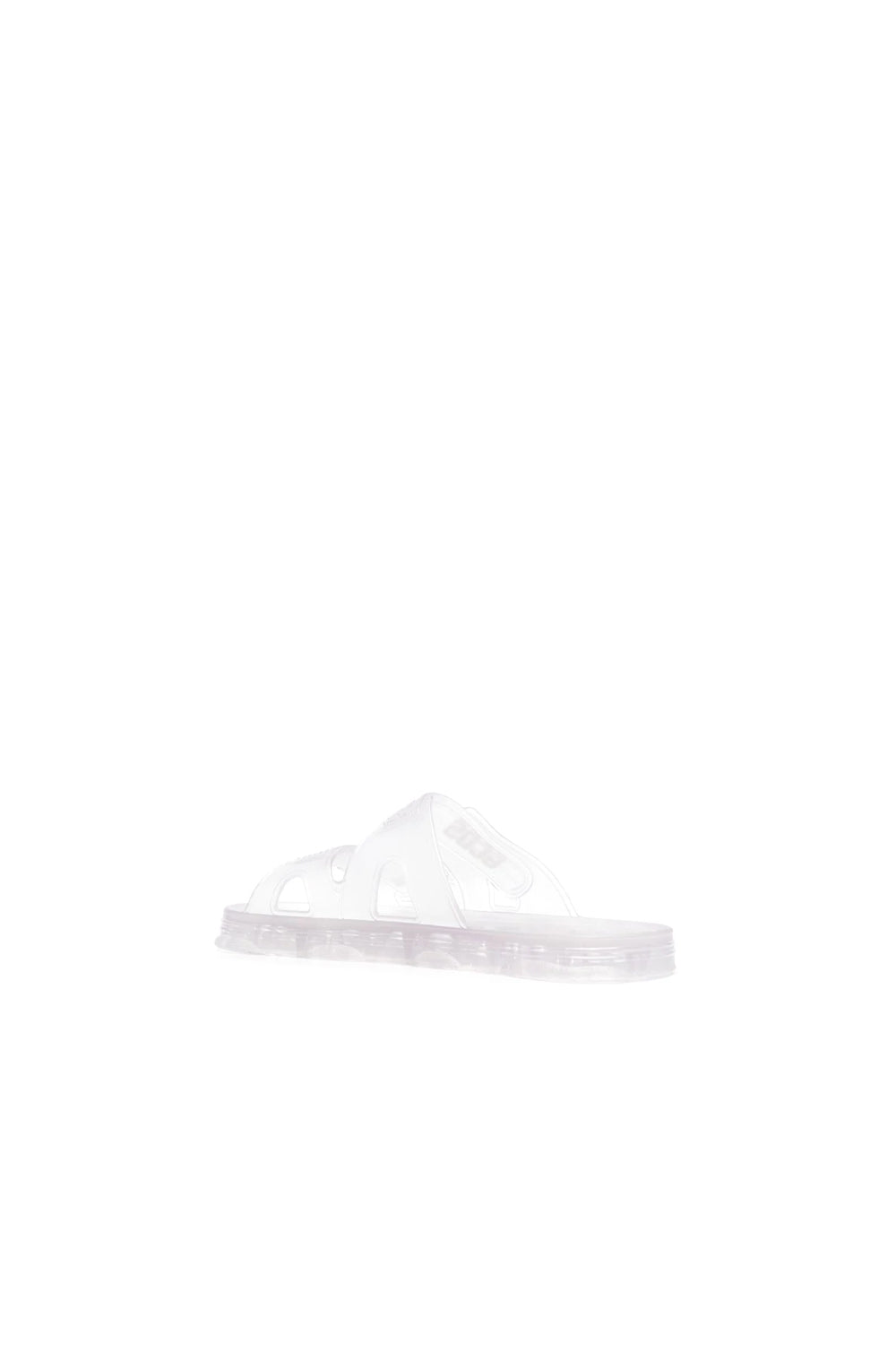 Gcds logo-strap transparent sandals