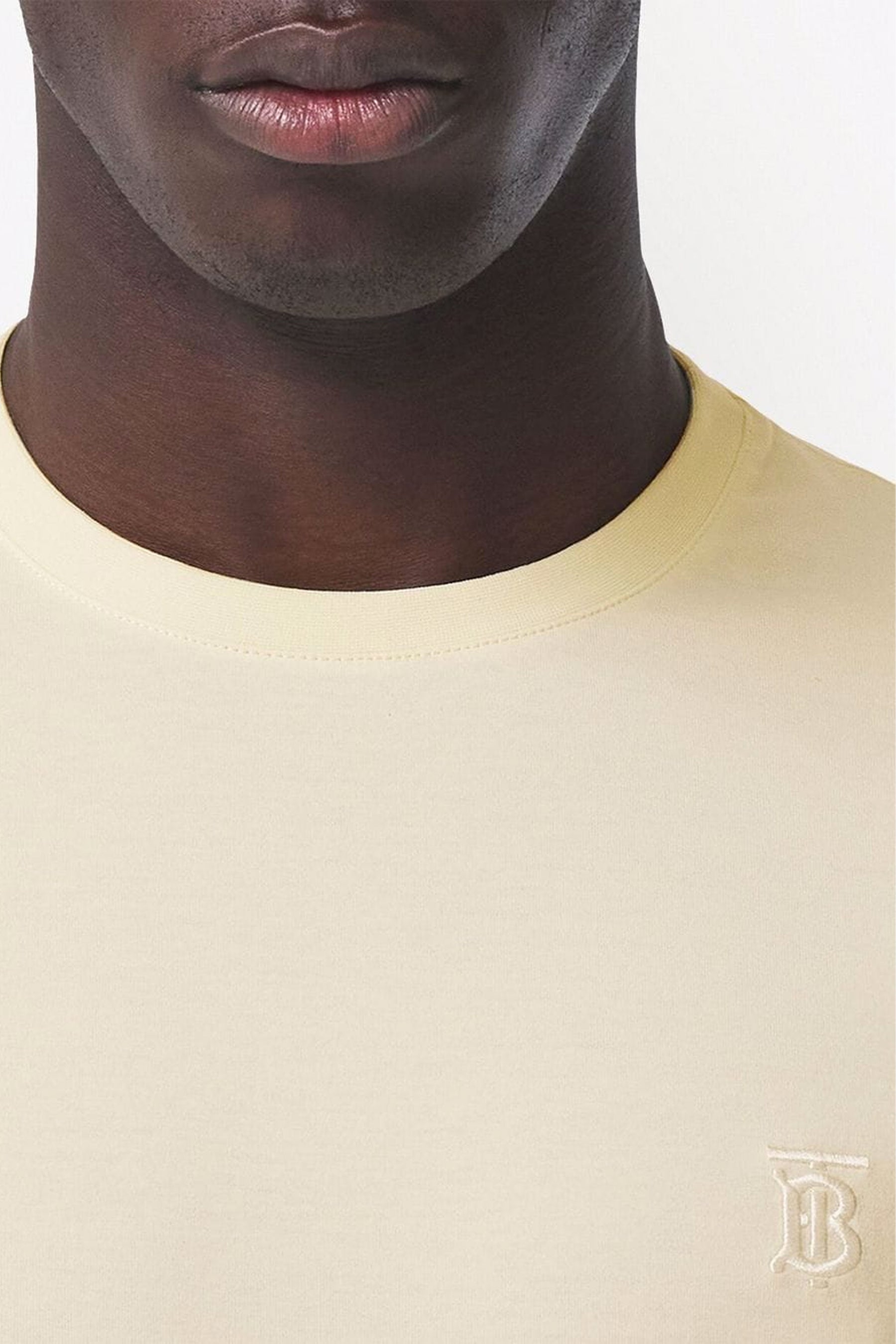 Burberry monogram embroidered T-shirt