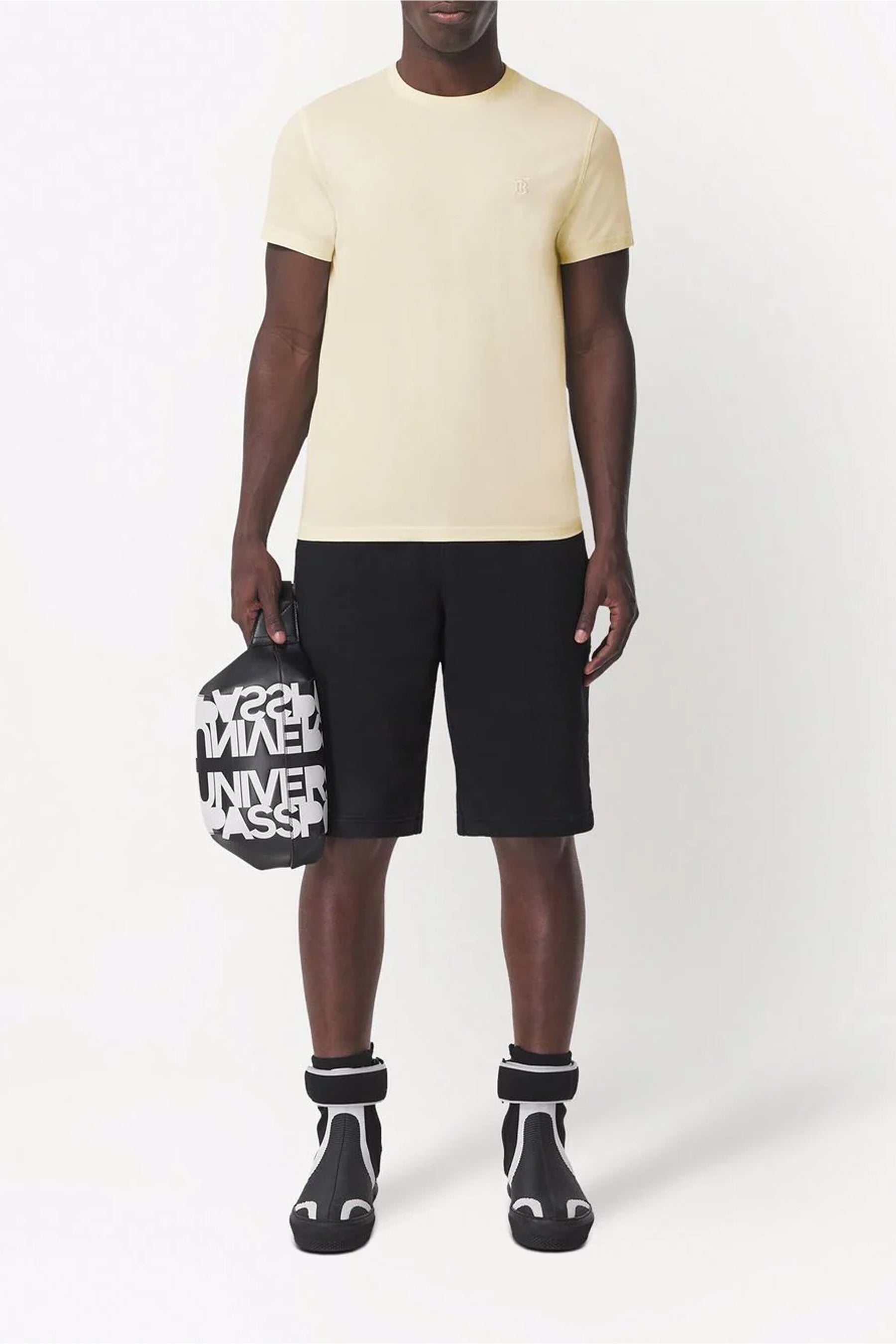 Burberry monogram embroidered T-shirt