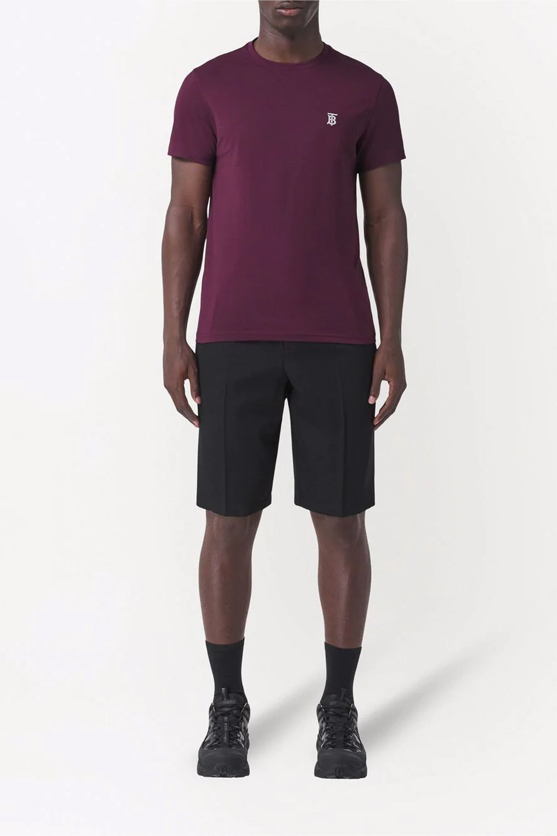 Burberry monogram embroidered T-shirt