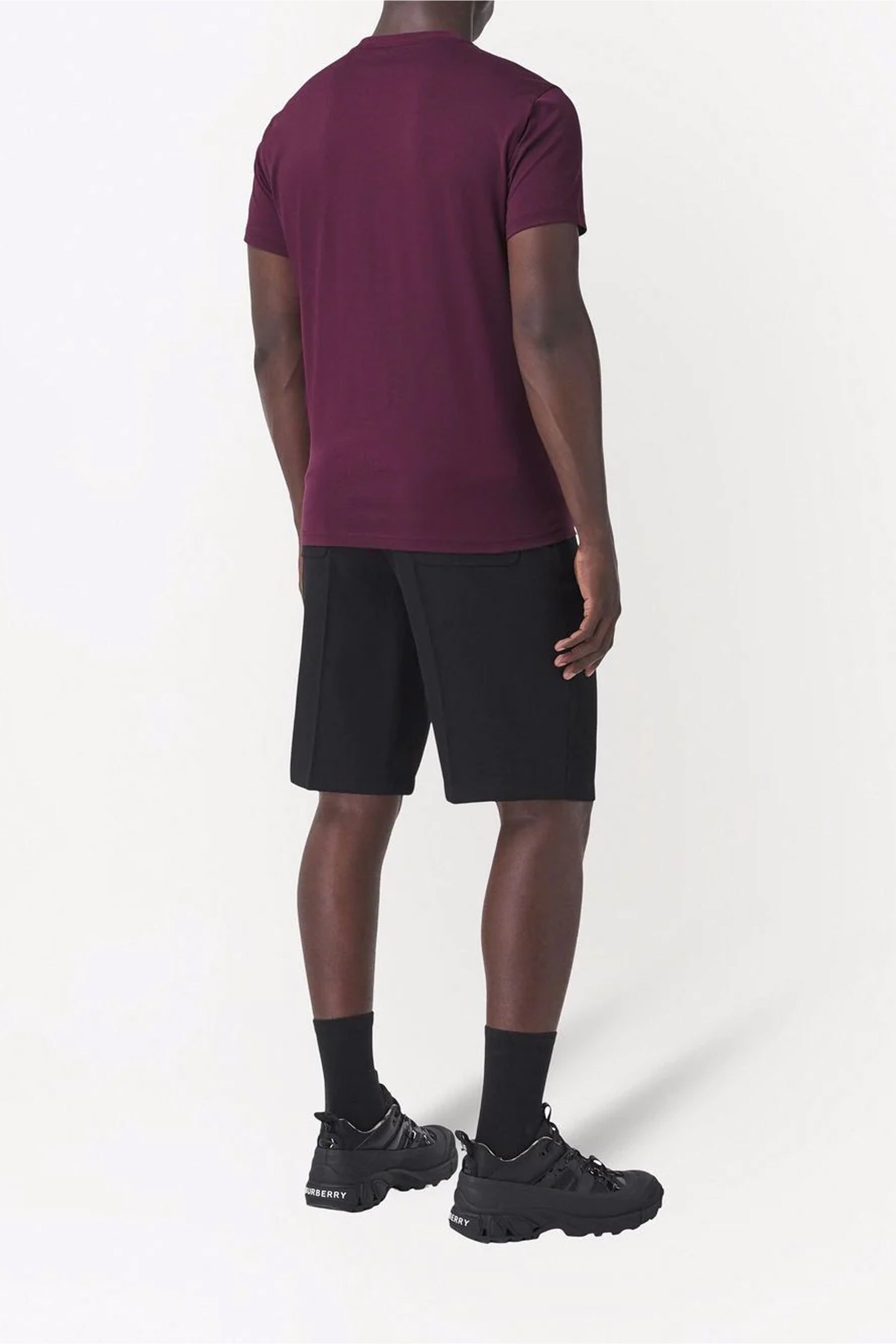 Burberry monogram embroidered T-shirt