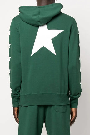 Golden Goose star-print relaxed cotton hoodie