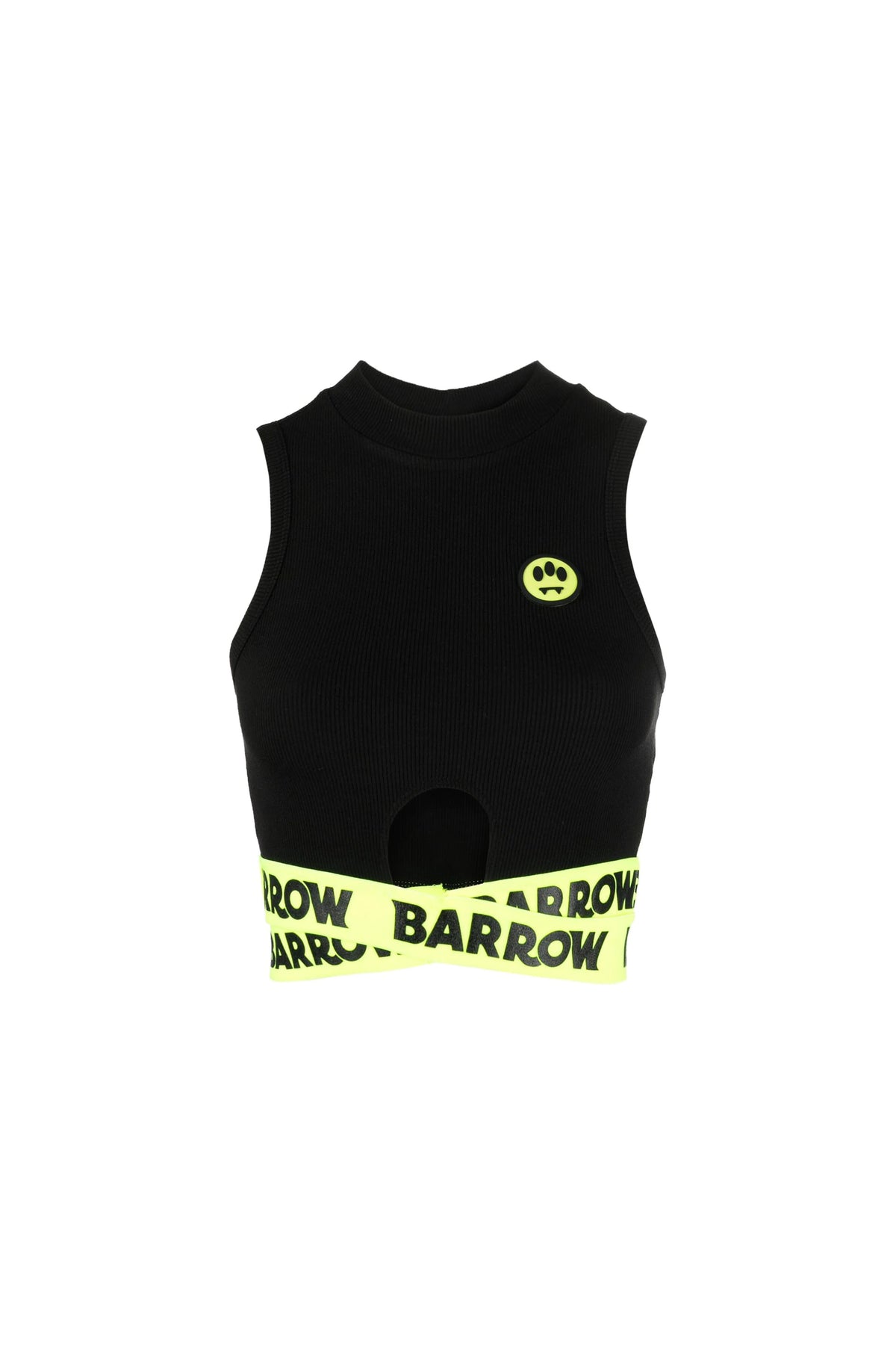 BARROW logo-tape cropped tank top